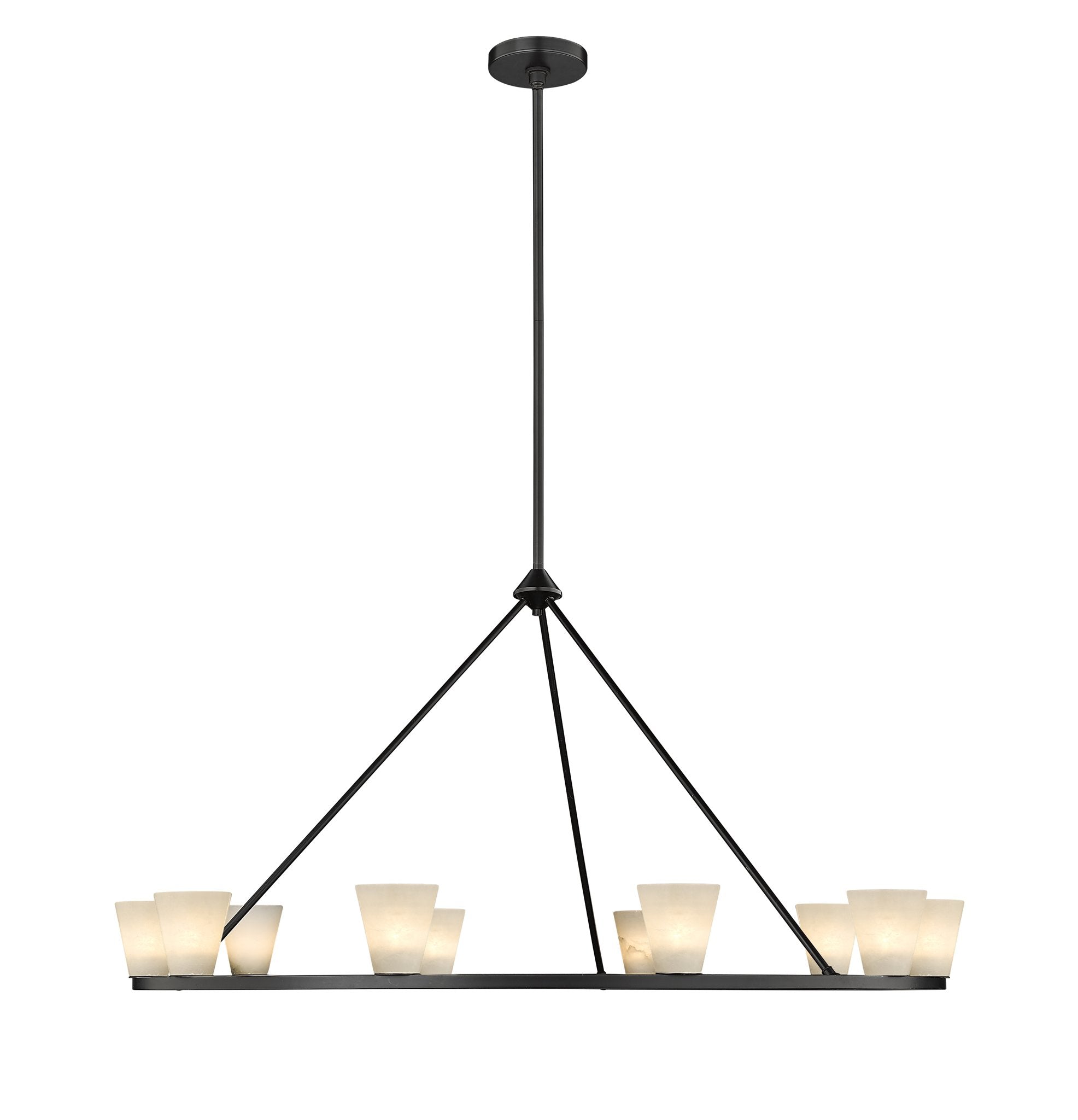 Ironstone 10-Light Spanish Alabaster Chandelier-zoom-14