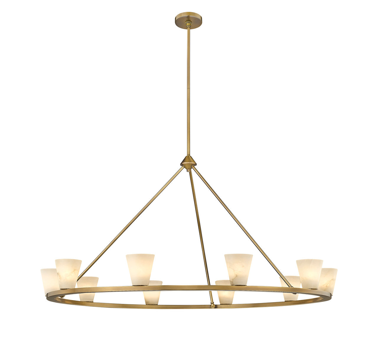 Ironstone 10-Light Spanish Alabaster Chandelier - available from The Lighting Shoppe, trusted by Canadian homeowners