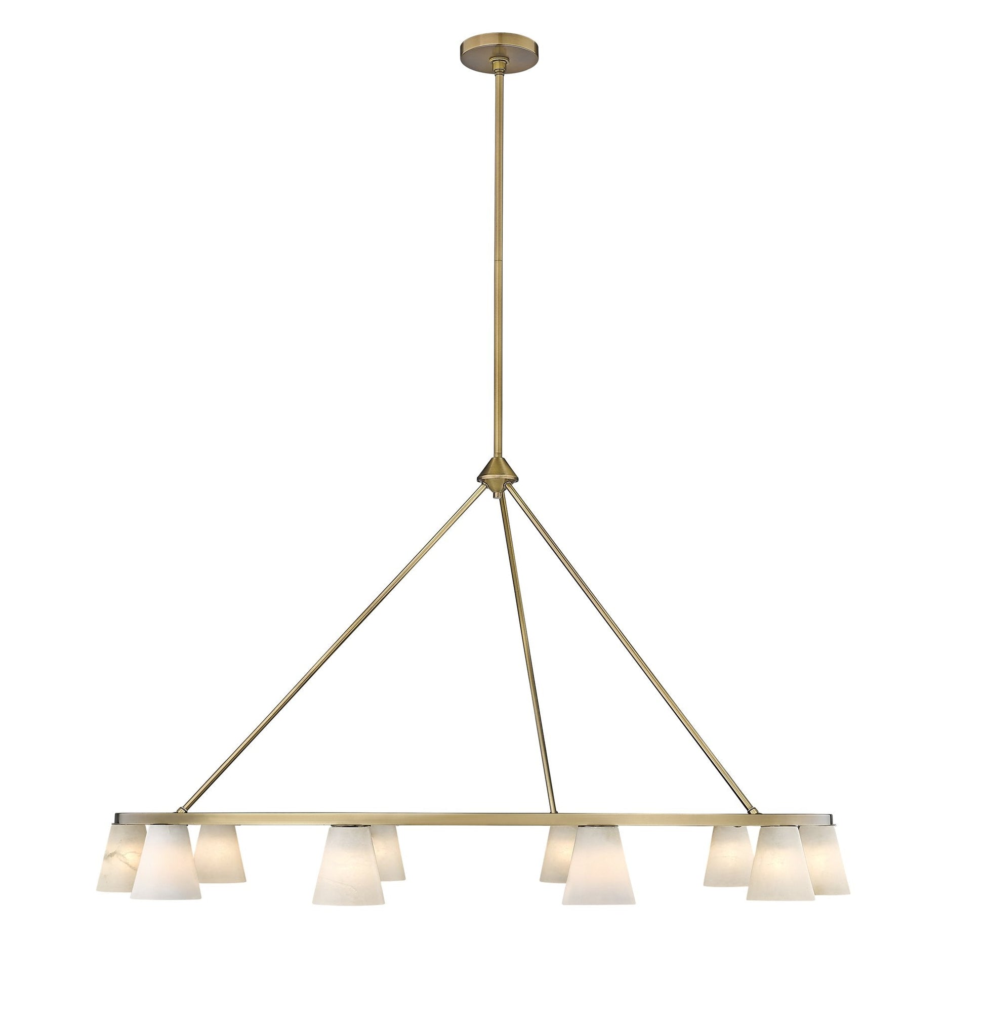 Ironstone 10-Light Spanish Alabaster Chandelier-13