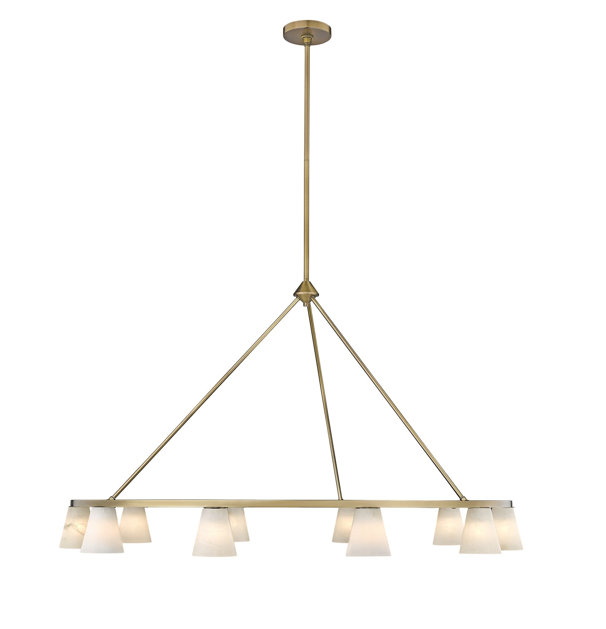 Ironstone 10-Light Spanish Alabaster Chandelier-zoom-13