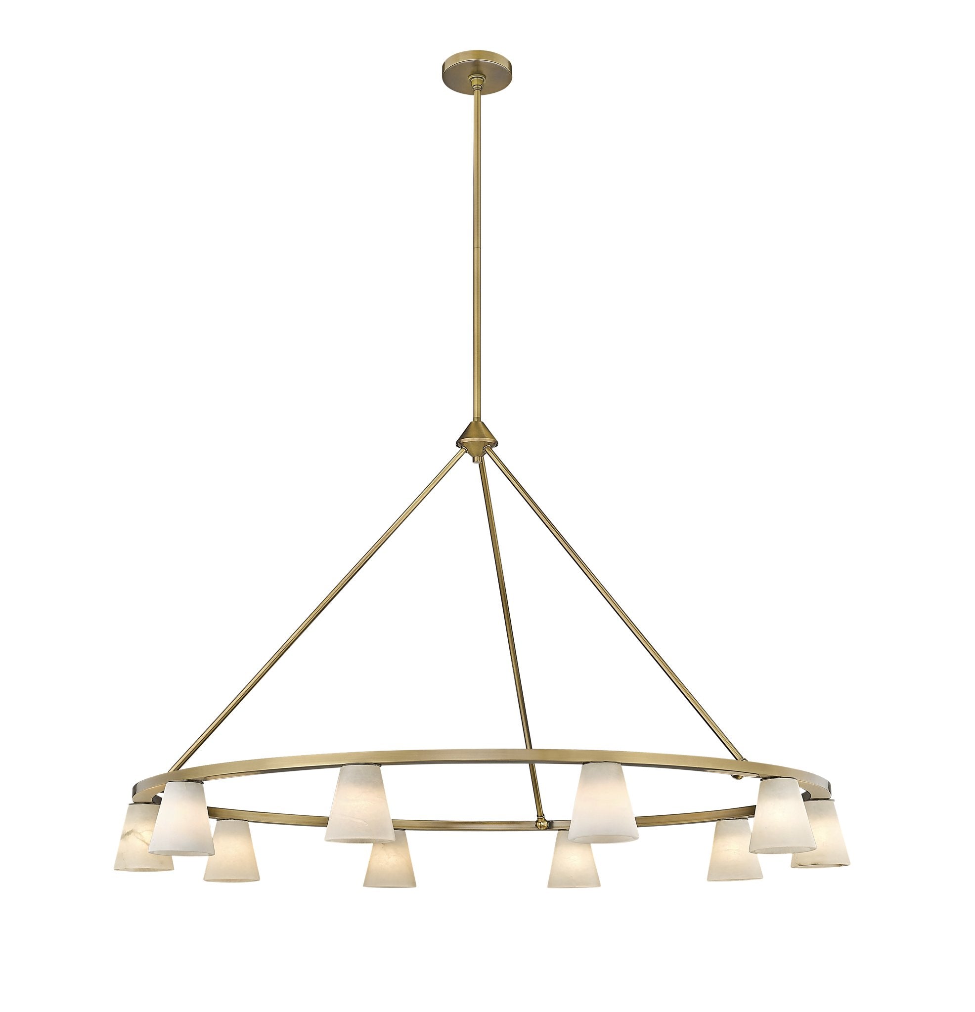Ironstone 10-Light Spanish Alabaster Chandelier-zoom-11