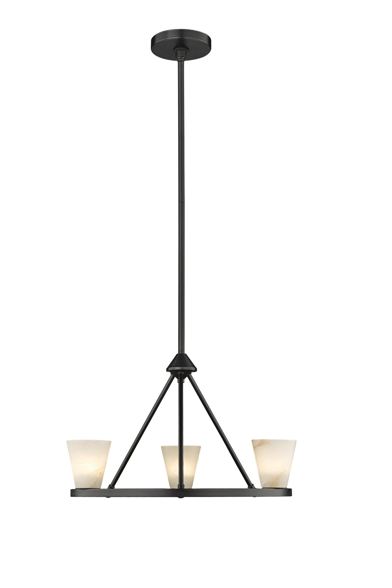 Ironstone 3-Light Spanish Alabaster Chandelier-zoom-14
