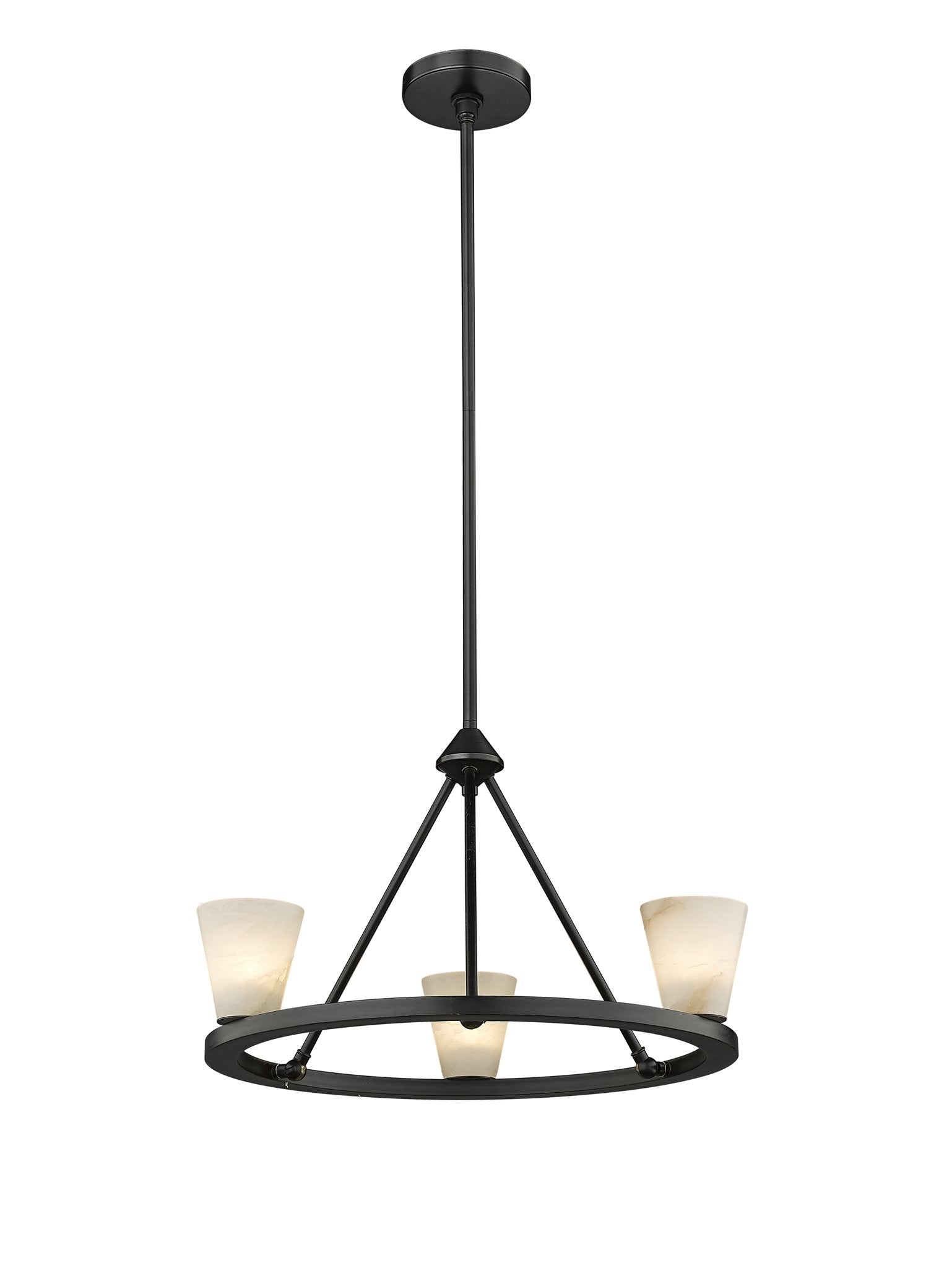 Ironstone 3-Light Spanish Alabaster Chandelier-zoom-16