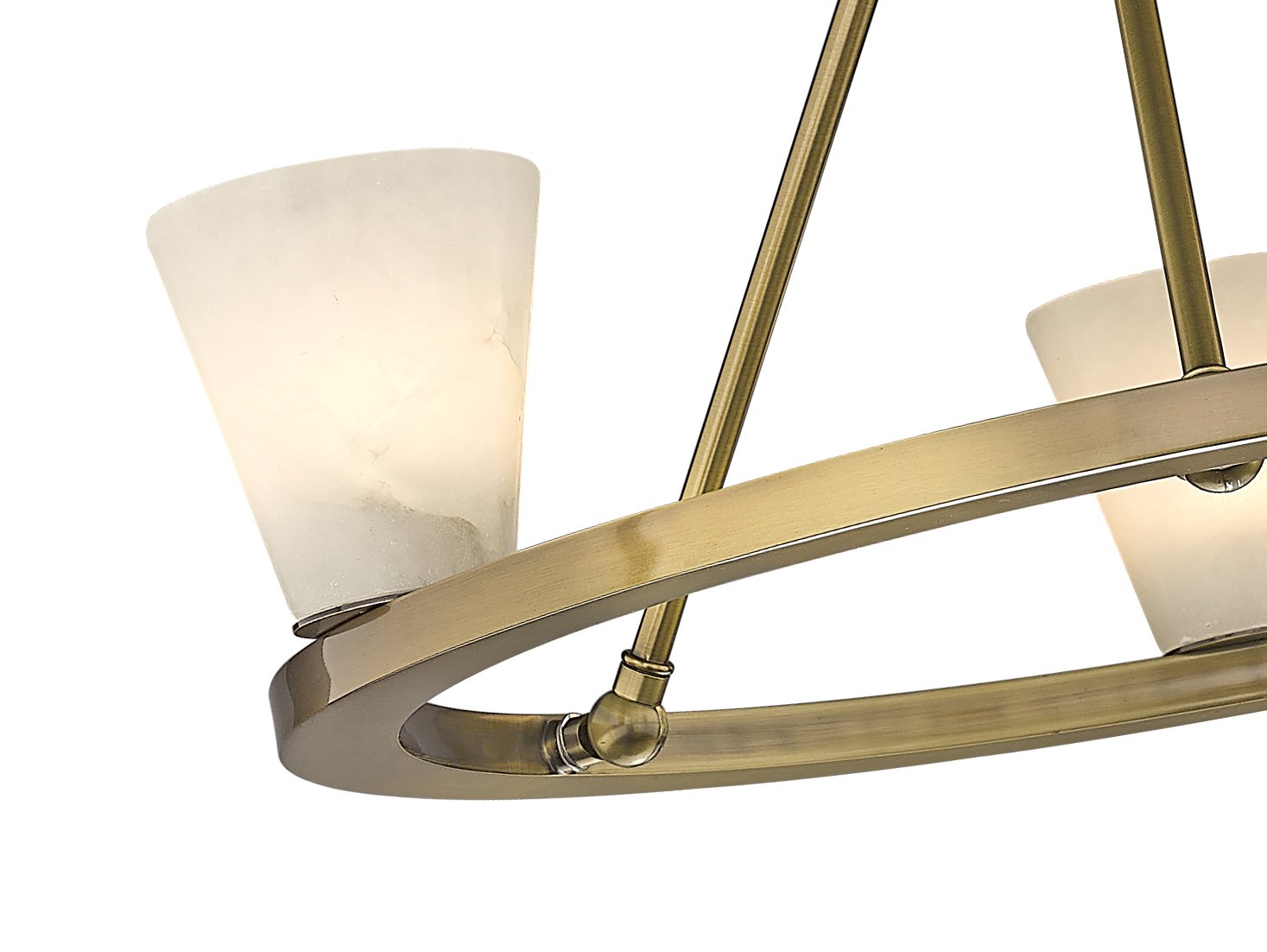 Ironstone 3-Light Spanish Alabaster Chandelier-zoom-19
