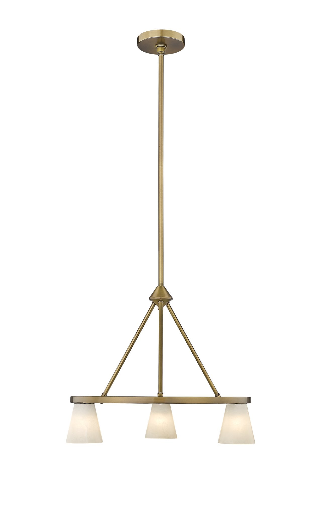 Ironstone 3-Light Spanish Alabaster Chandelier-zoom-8