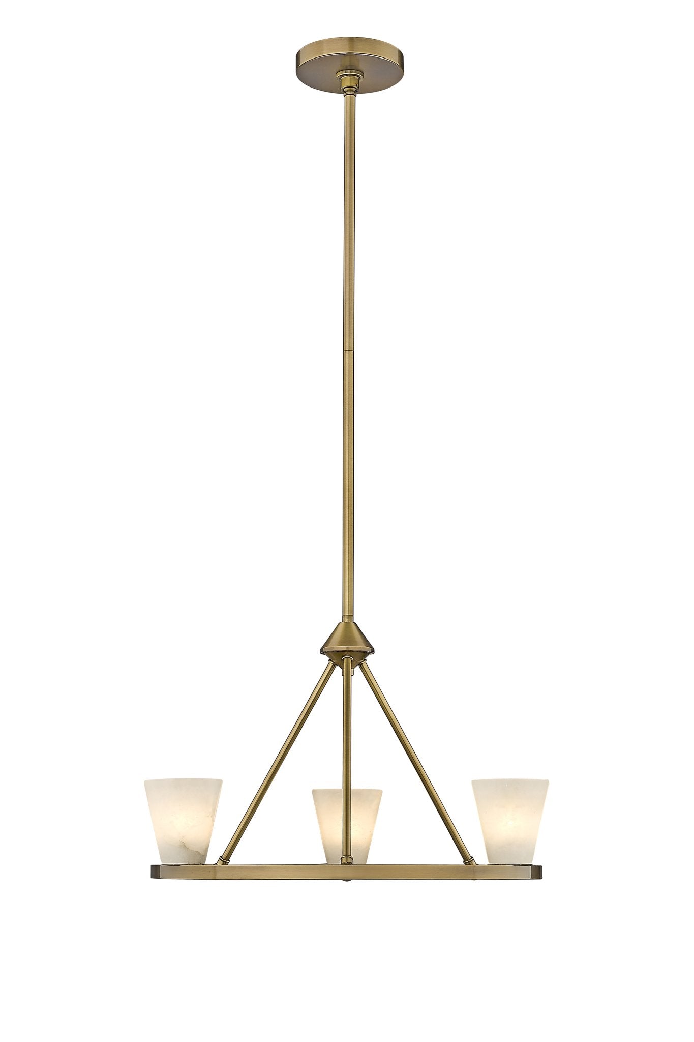 Ironstone 3-Light Spanish Alabaster Chandelier-zoom-5
