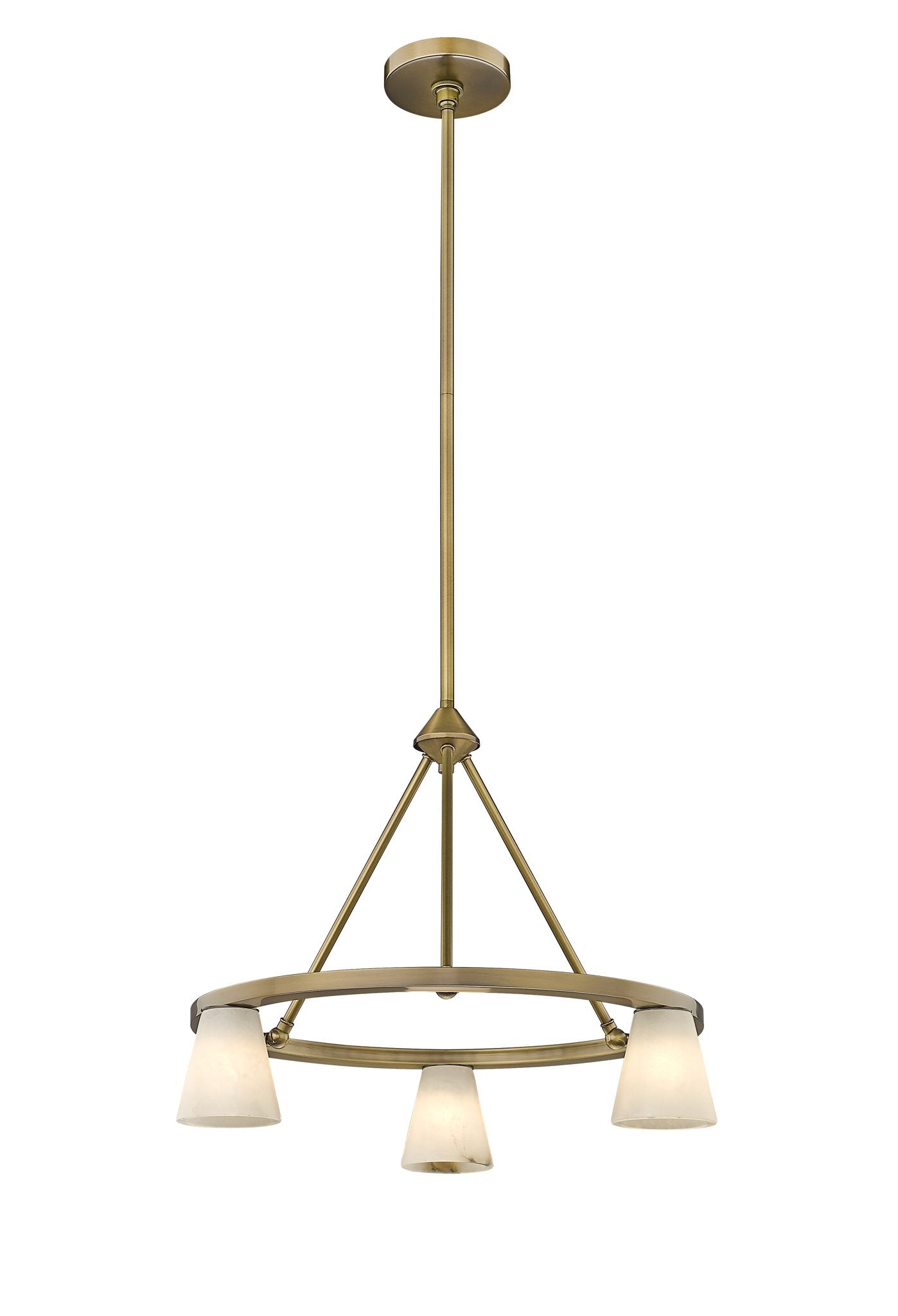 Ironstone 3-Light Spanish Alabaster Chandelier-zoom-13