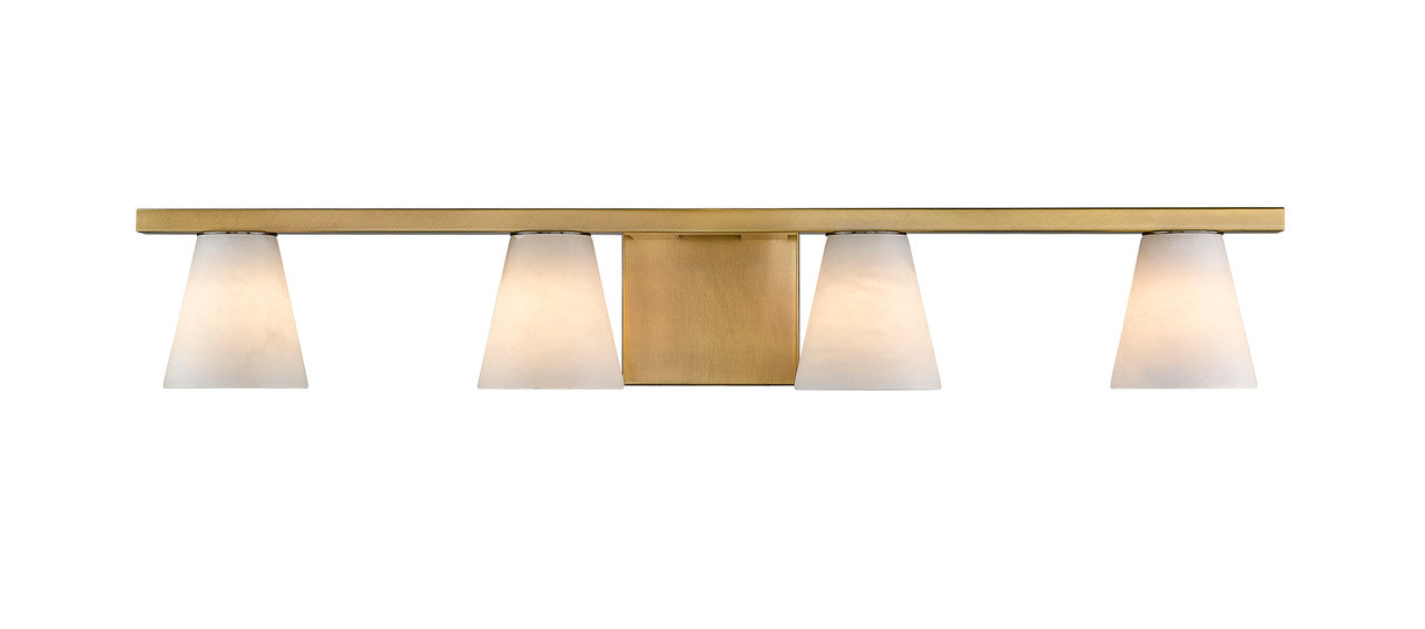 Ironstone 4-Light Spanish Alabster Vanity Light-zoom-8