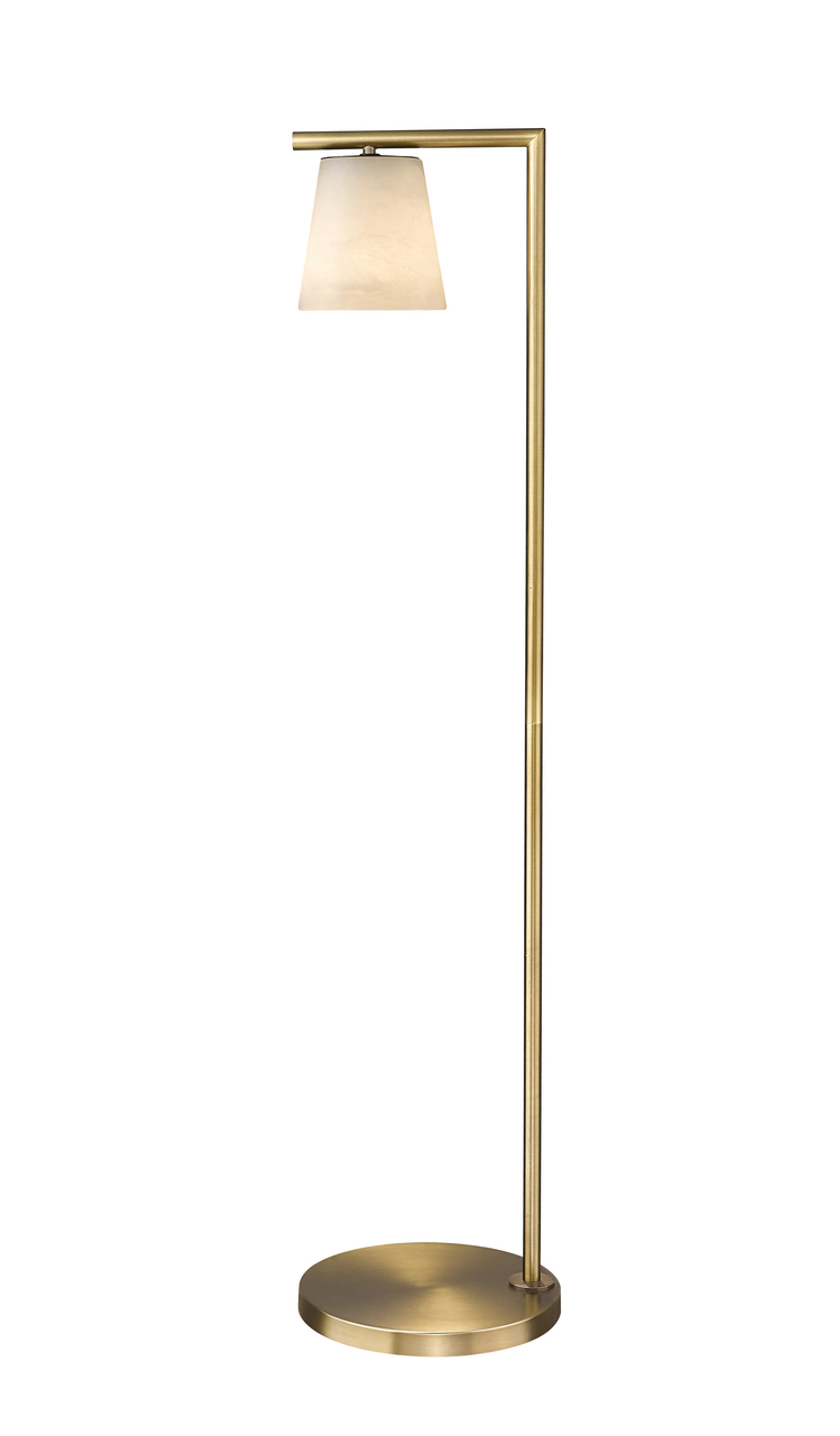 Ironstone 1-Light Alabaster Floor Lamp Modition Lighting