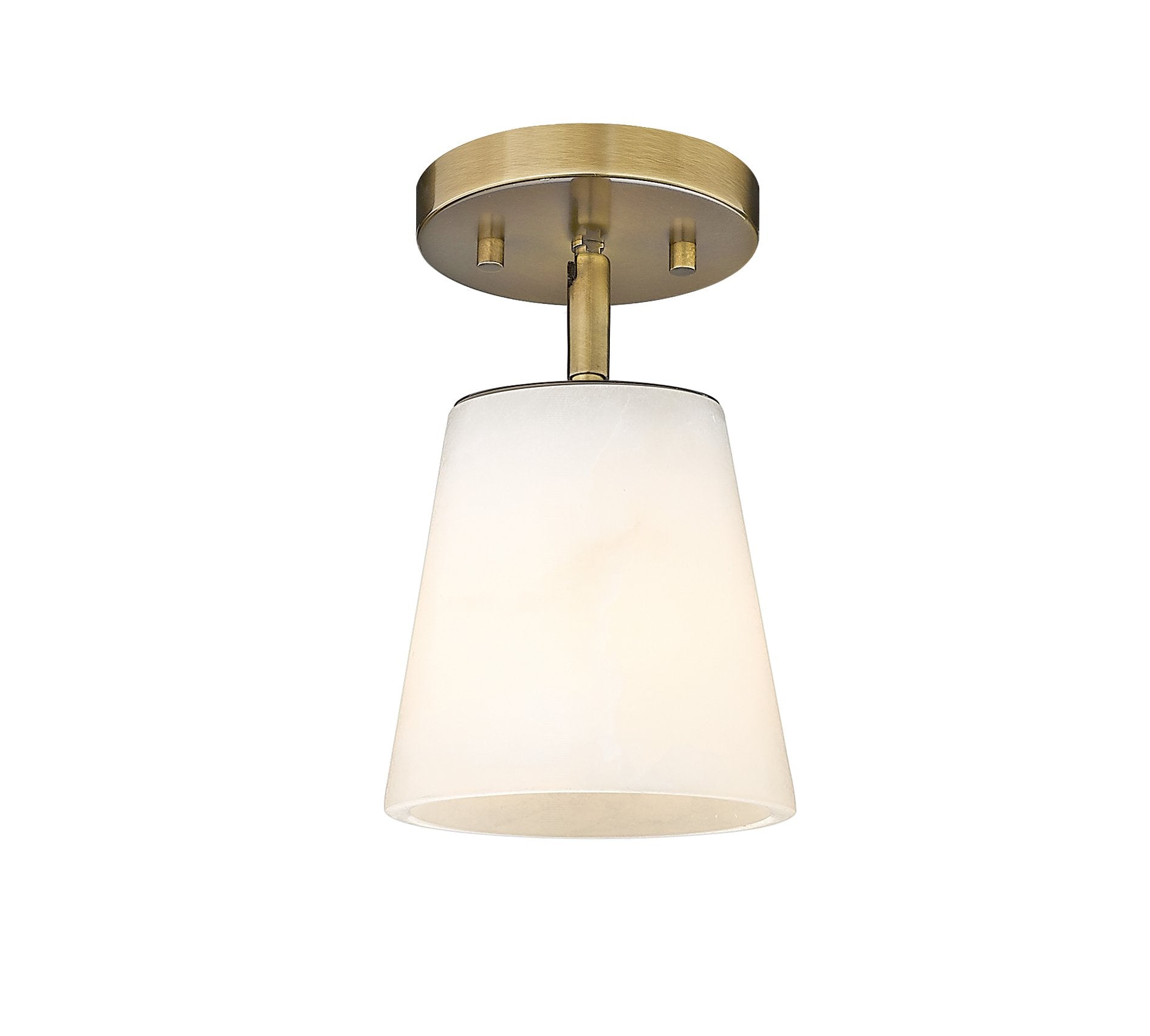 Ironstone 1-Light Spanish Alabaster Pendant-5