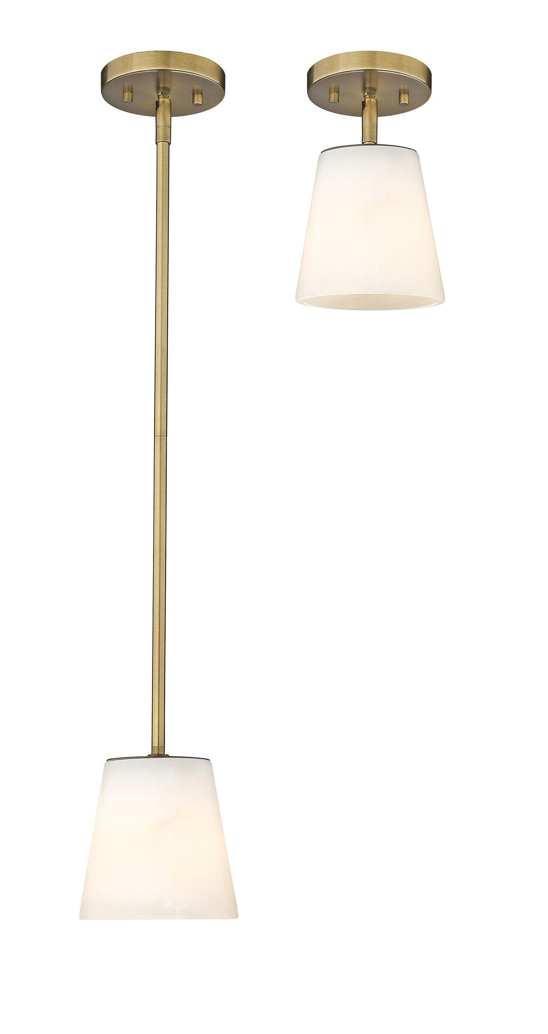 Ironstone 1-Light Spanish Alabaster Pendant-6
