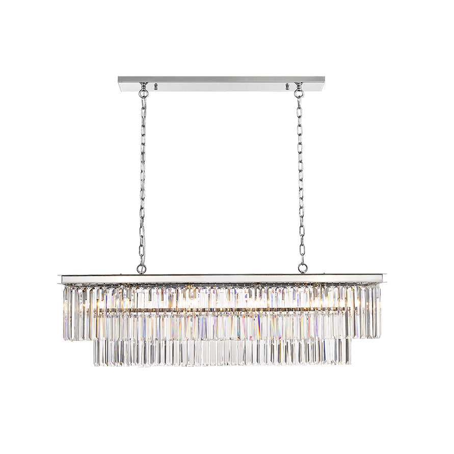 Soraya 13-Light Linear Crystal Chandelier Mirage Lighting