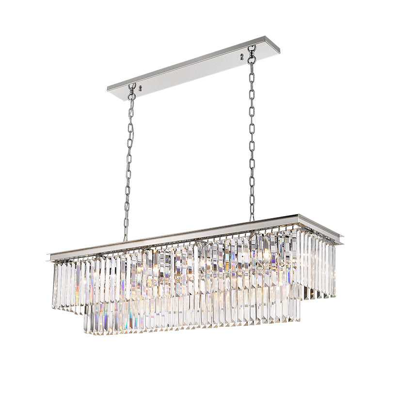 Soraya 13-Light Linear Crystal Chandelier Mirage Lighting