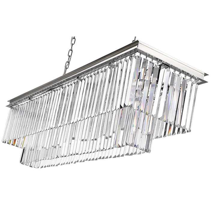 Soraya 13-Light Linear Crystal Chandelier Mirage Lighting