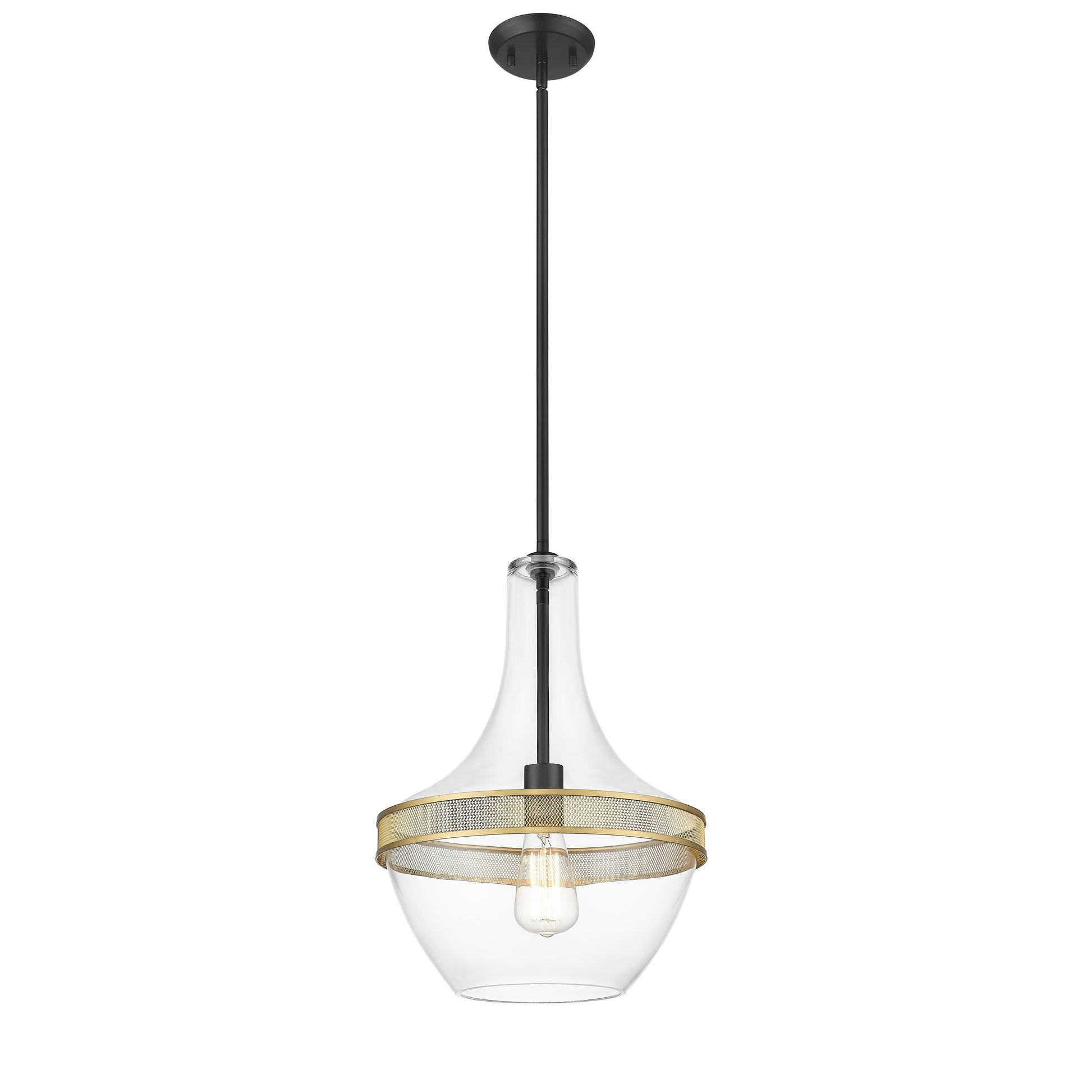 Grace 1-Light Black Pendant-2