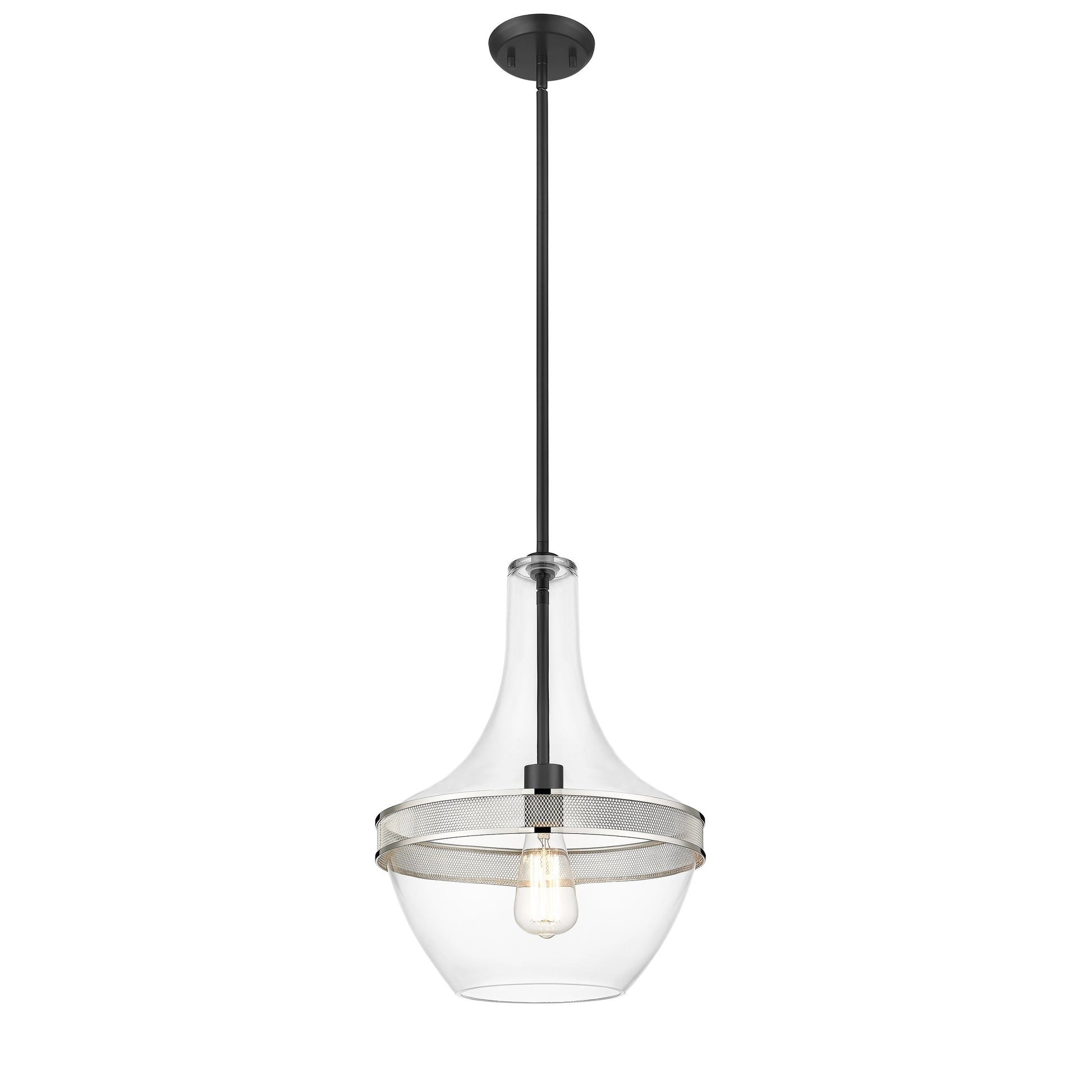 Grace 1-Light Black Pendant-3