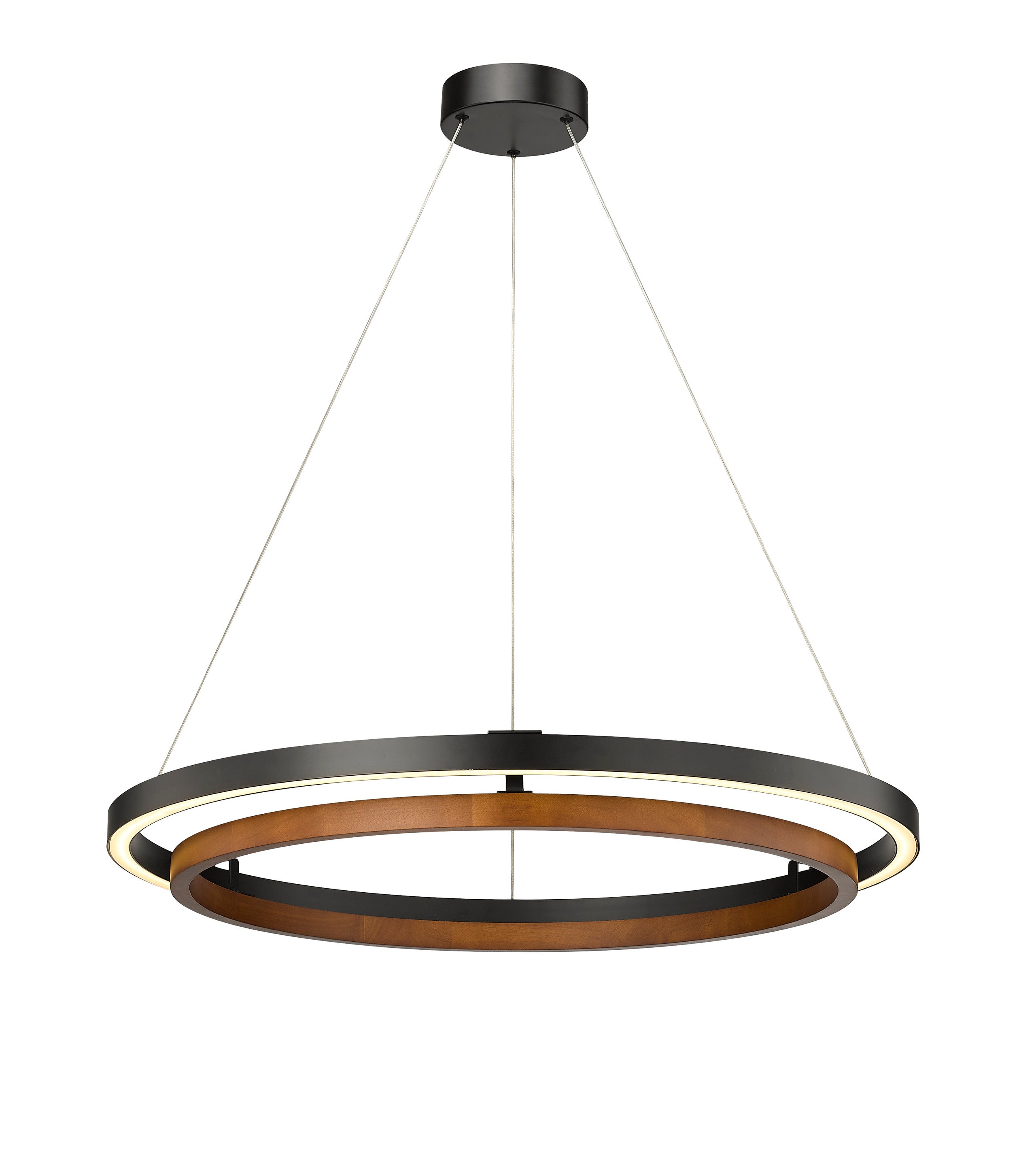 Du-Ring Flat Black & Barn Wood Duo 30 Inch Integrated LED Round Chandelier By Modition Lighting (Copy) (Copy) (Copy) Modition Lighting
