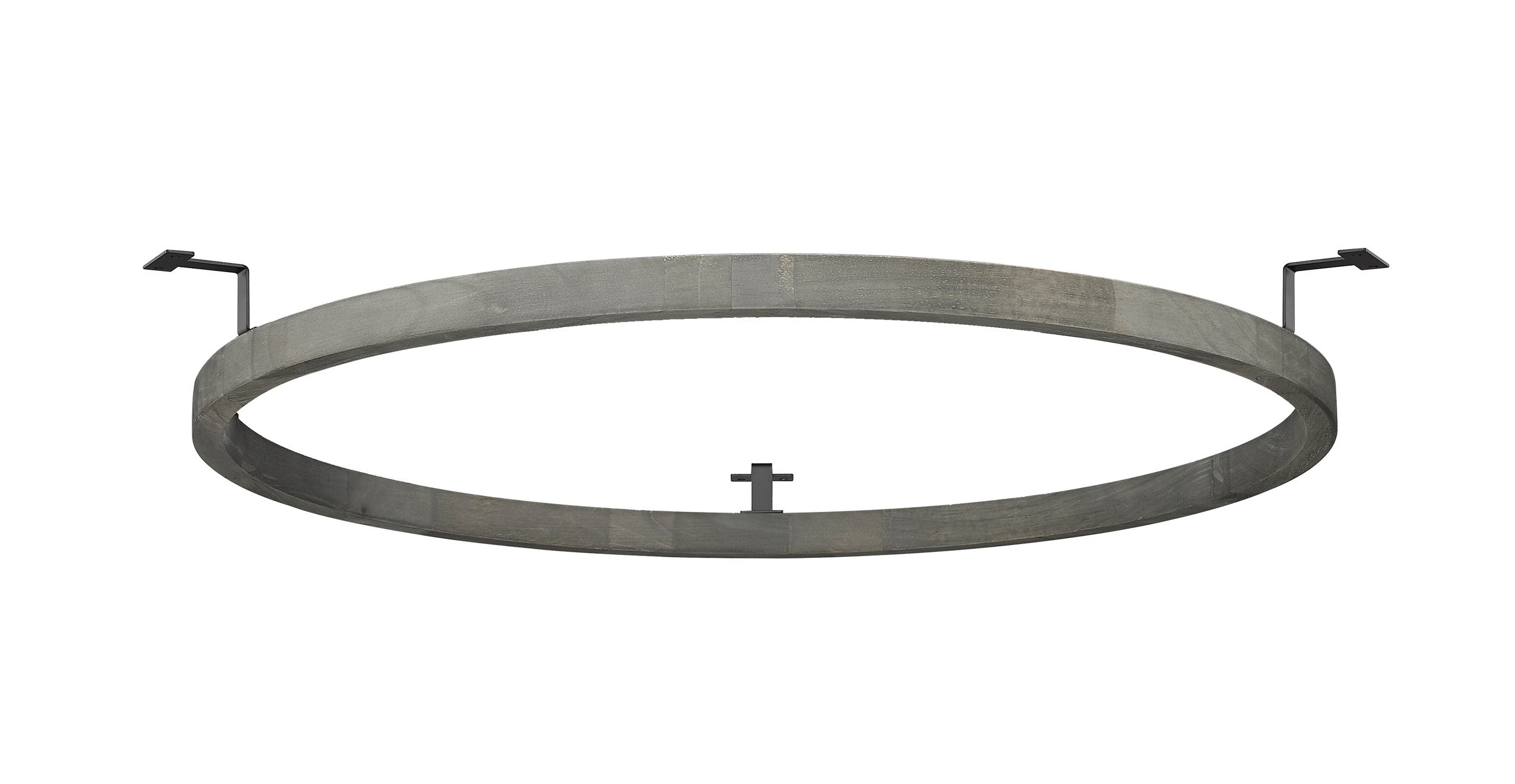 Du-Ring Flat Black & Gray Wood Duo 30 Inch Integrated LED Round Chandelier By Modition Lighting-zoom-4