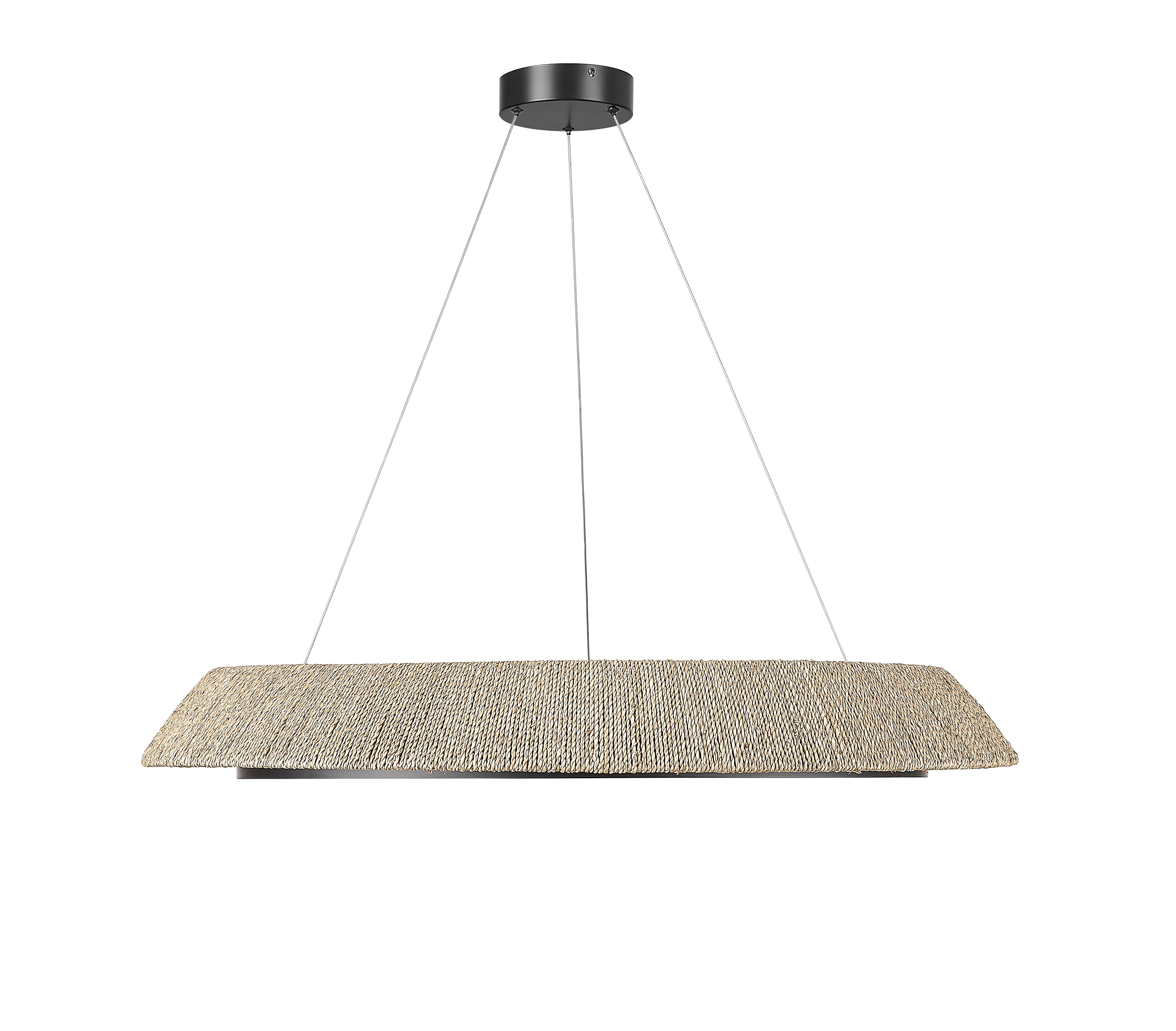 Natural Du-Ring Black 38 Inch Integrated LED Round Chandelier By Modition Lighting-zoom-2