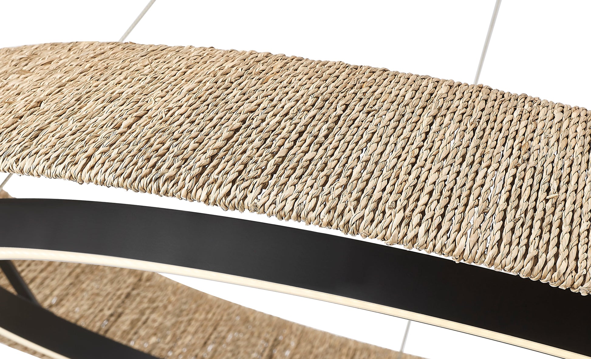 Natural Du-Ring Black 38 Inch Integrated LED Round Chandelier By Modition Lighting-4