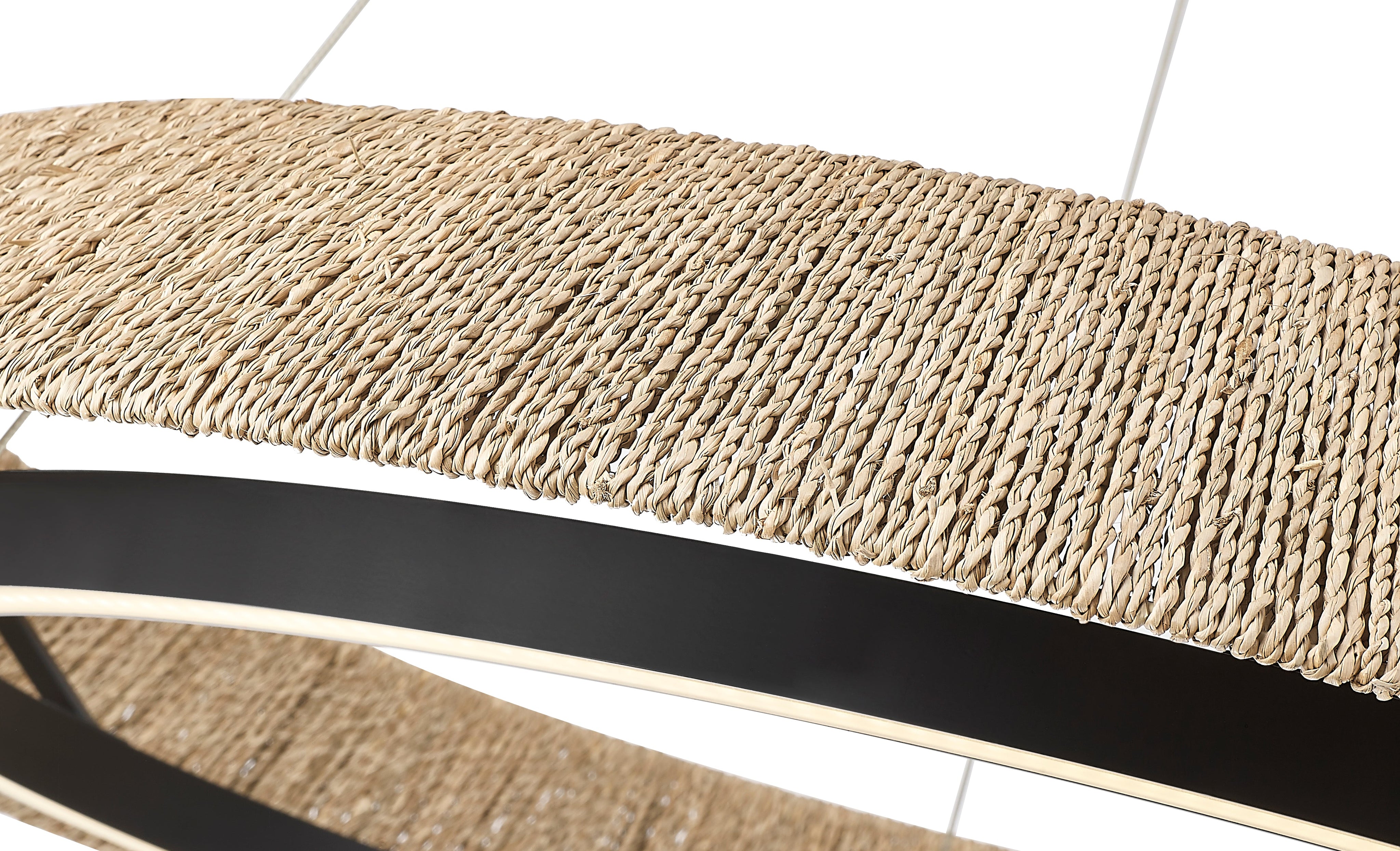 Natural Du-Ring Black 38 Inch Integrated LED Round Chandelier By Modition Lighting-zoom-4