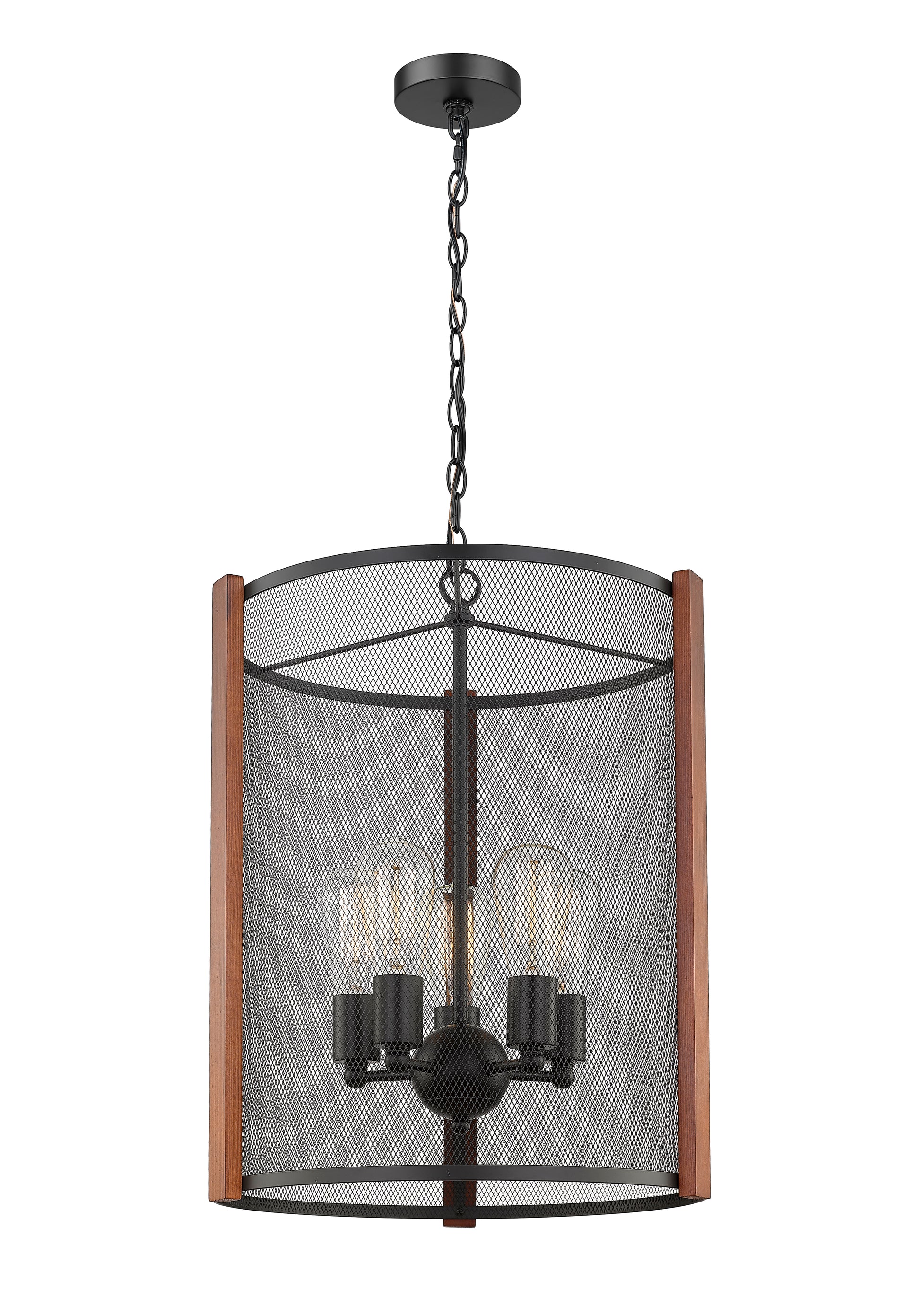 Forge & Fern Five Light Multi-Finish Pendant-3