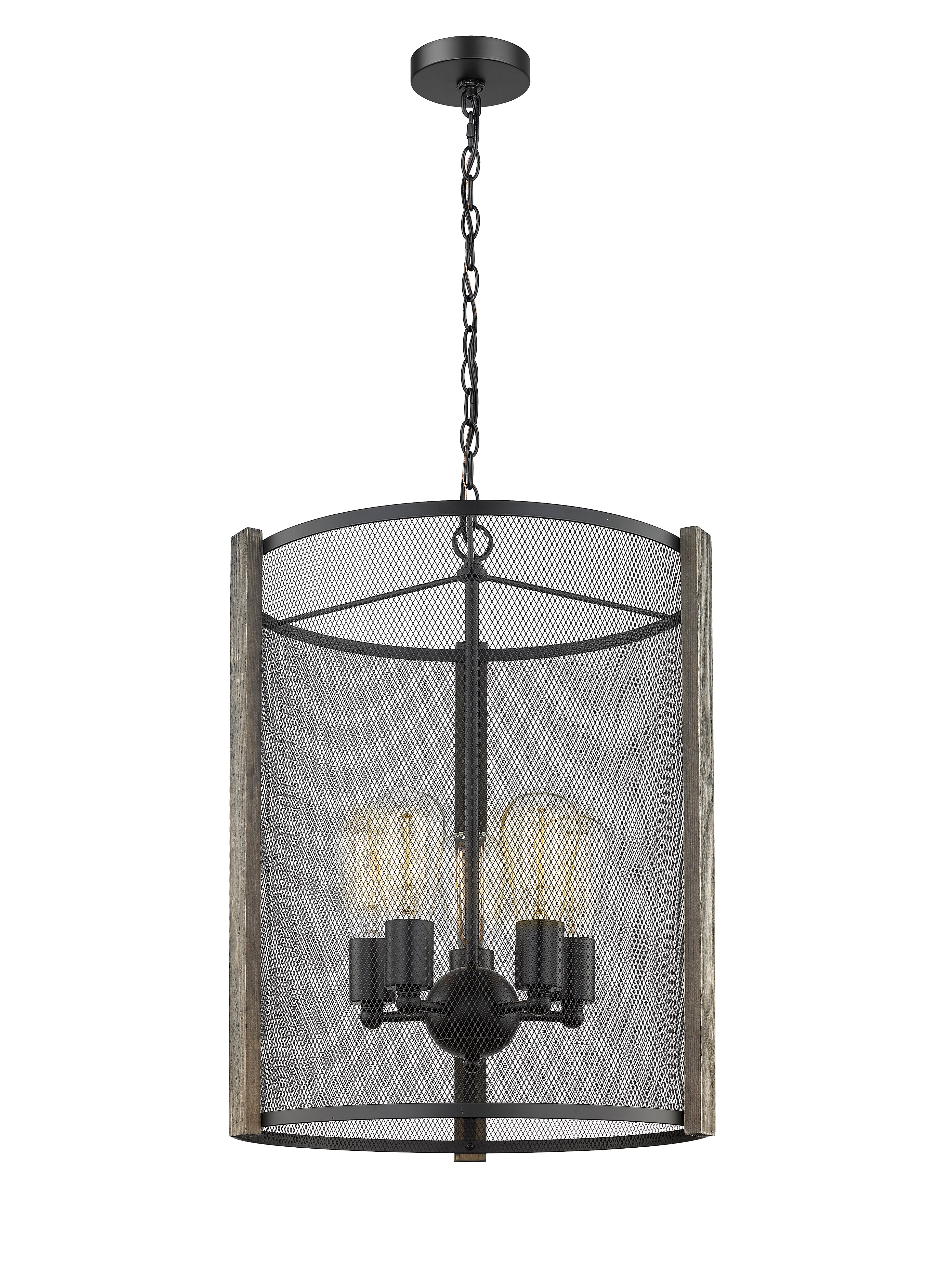 Forge & Fern Five Light Multi-Finish Pendant-zoom-1