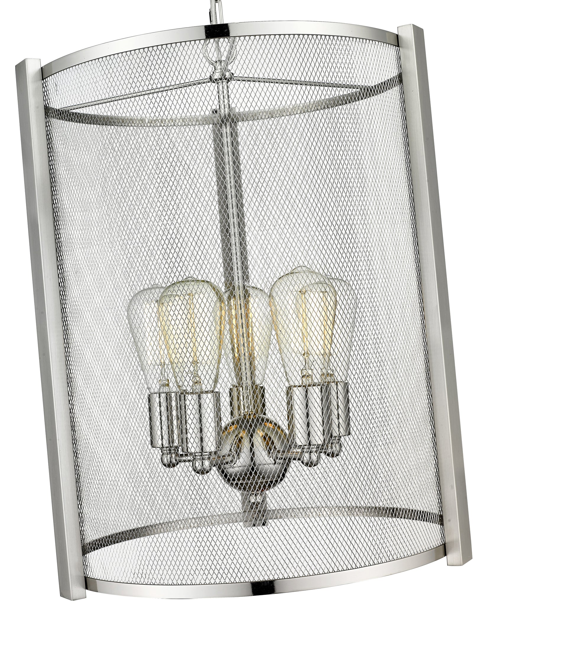 Forge & Fern 5-Light Polished Nickel with Multi-Finish Pendant-4