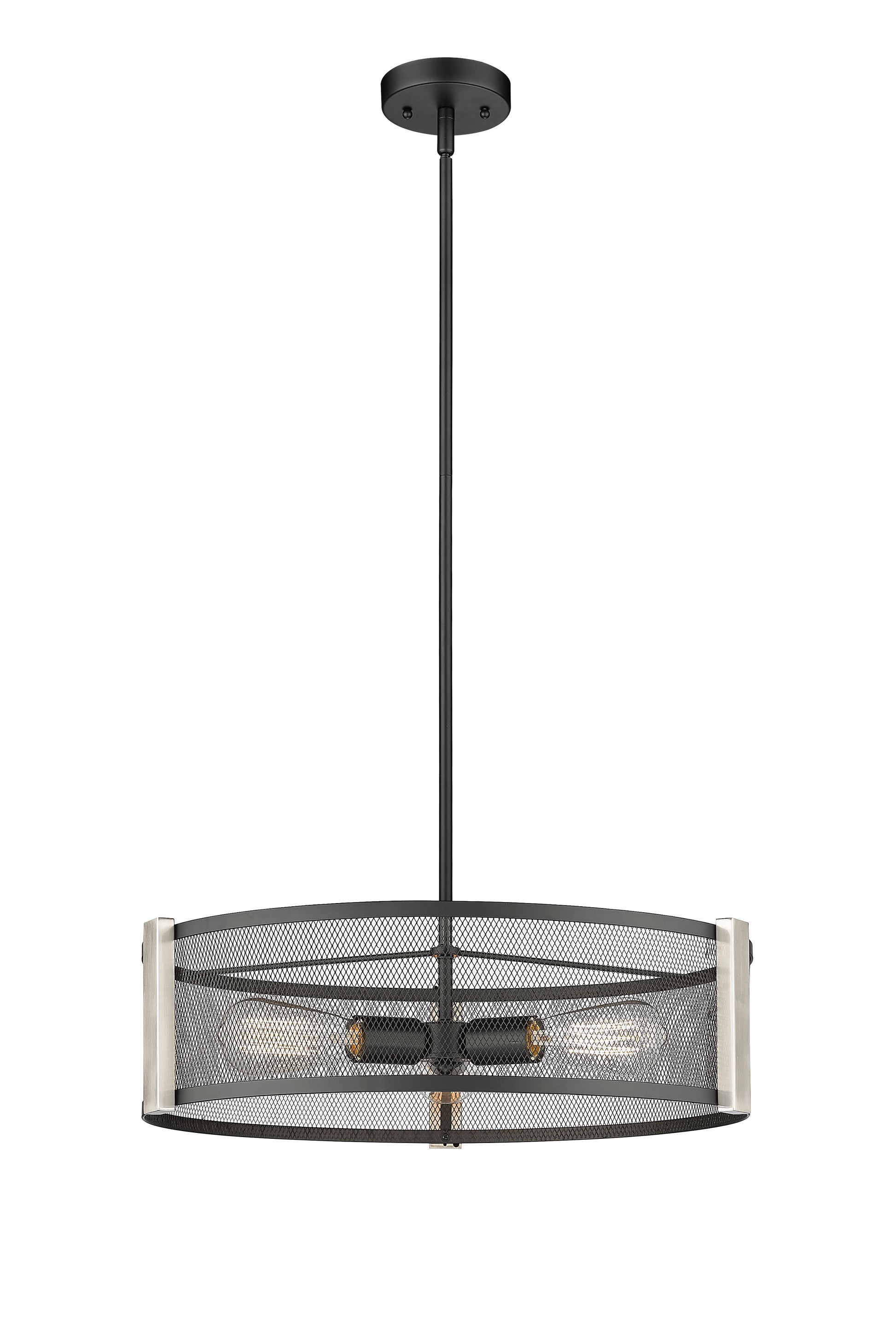 Forge & Fern Three Light Multi-Finish Pendant-1