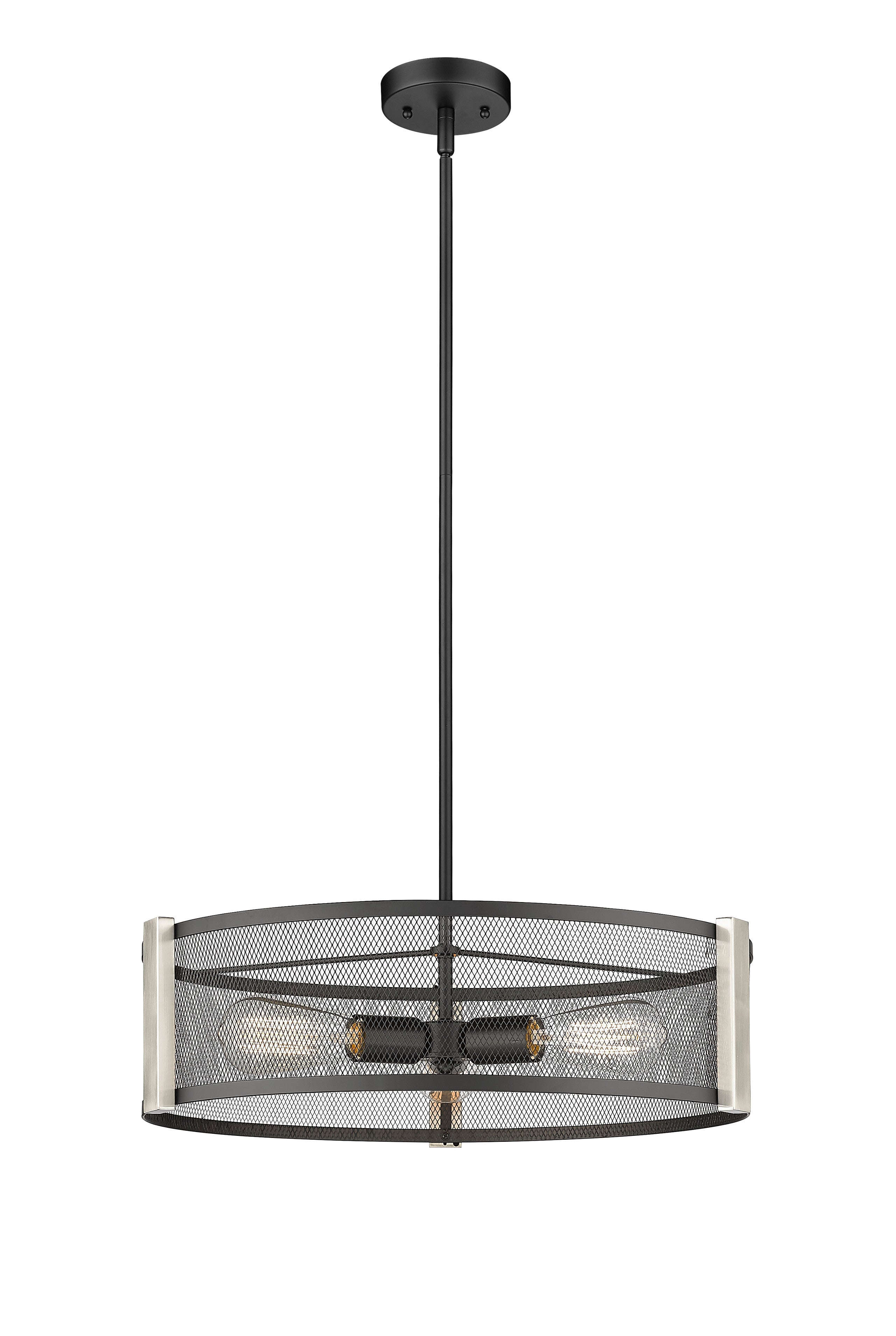 Forge & Fern Three Light Multi-Finish Pendant-zoom-1
