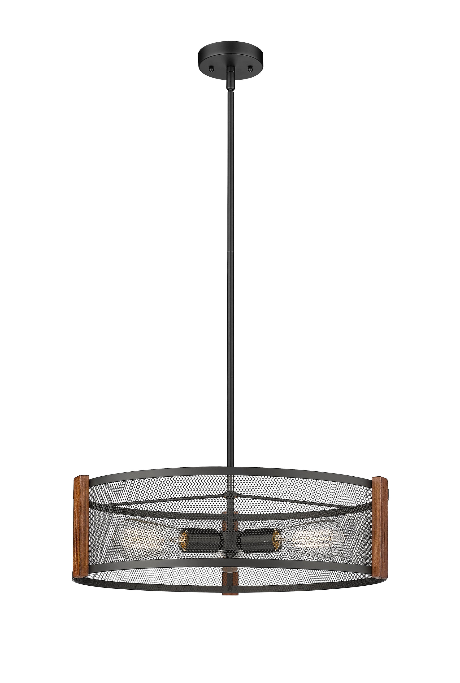 Forge & Fern Three Light Multi-Finish Pendant-2