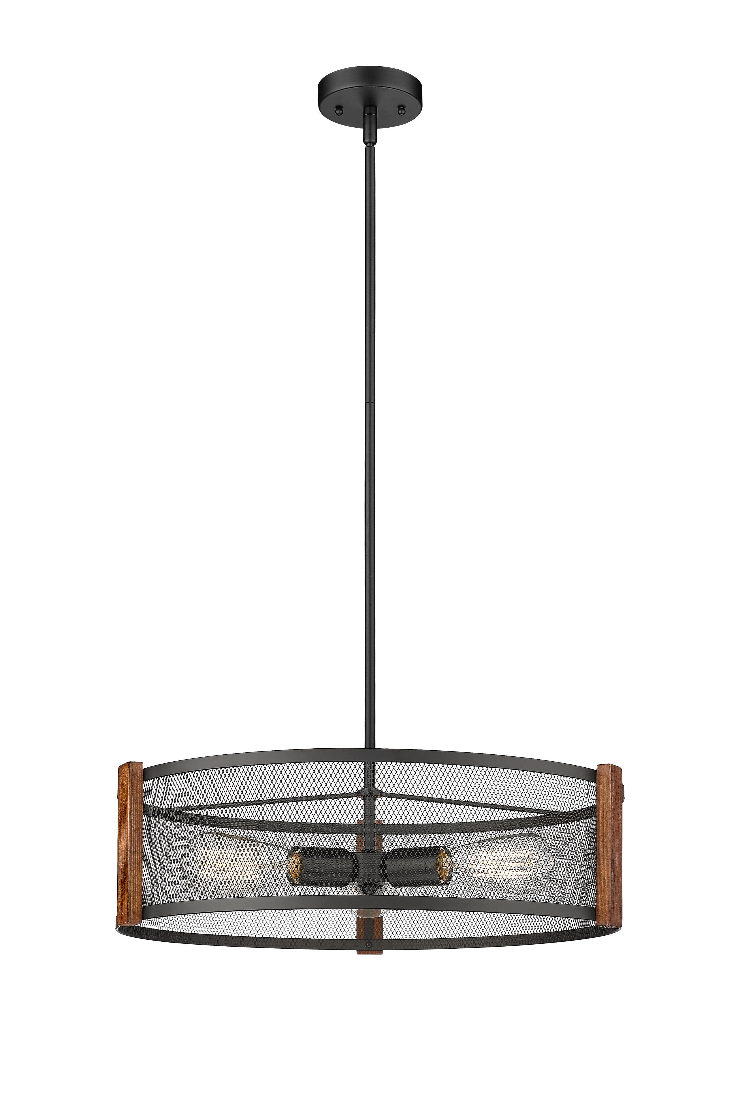Forge & Fern Three Light Multi-Finish Pendant-zoom-2