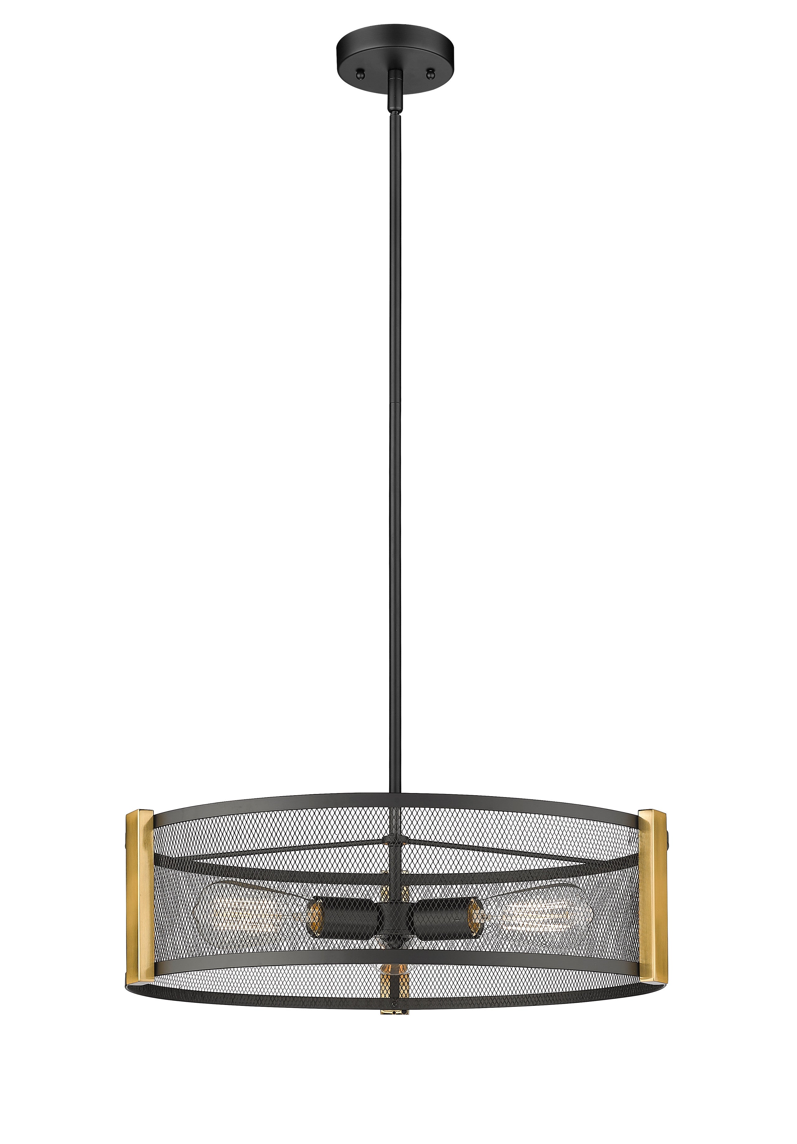 Forge & Fern Three Light Multi-Finish Pendant-zoom-3