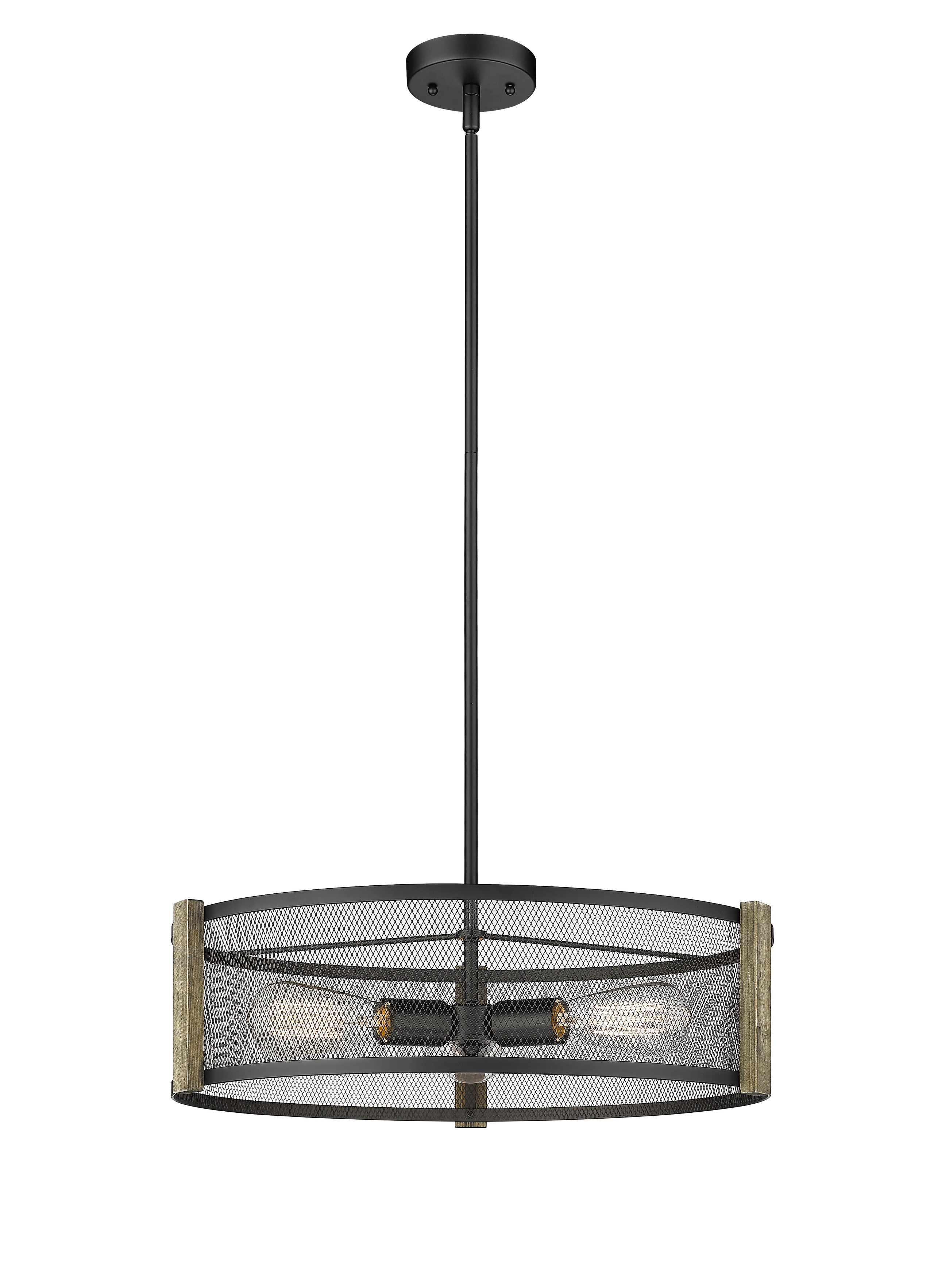 Forge & Fern Three Light Multi-Finish Pendant-zoom-4
