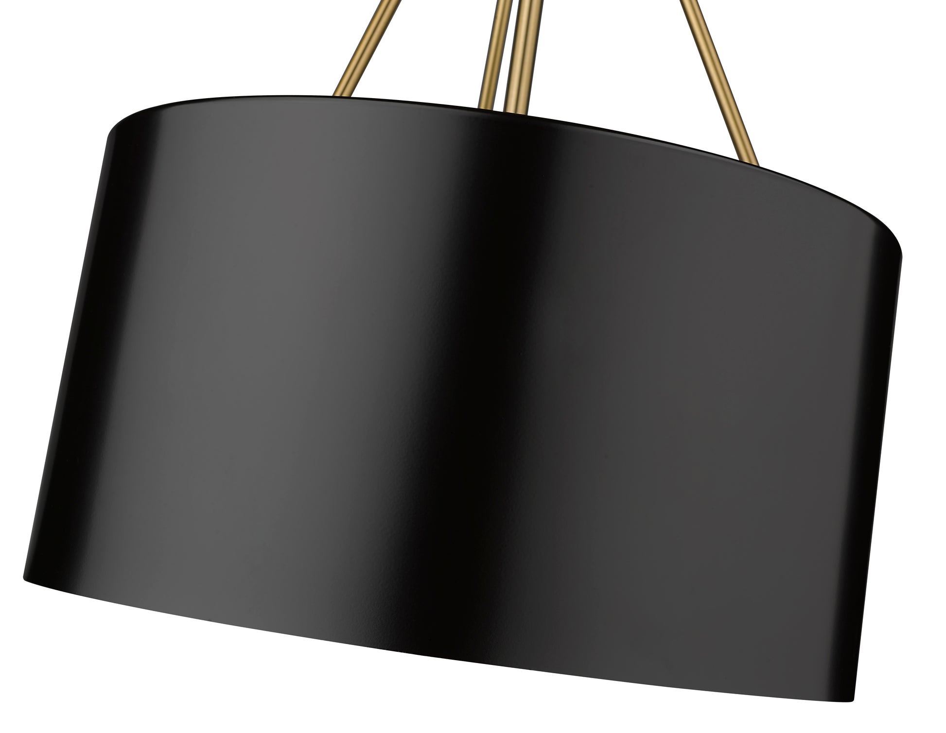 Twizzle Three Light Black Pendant-3