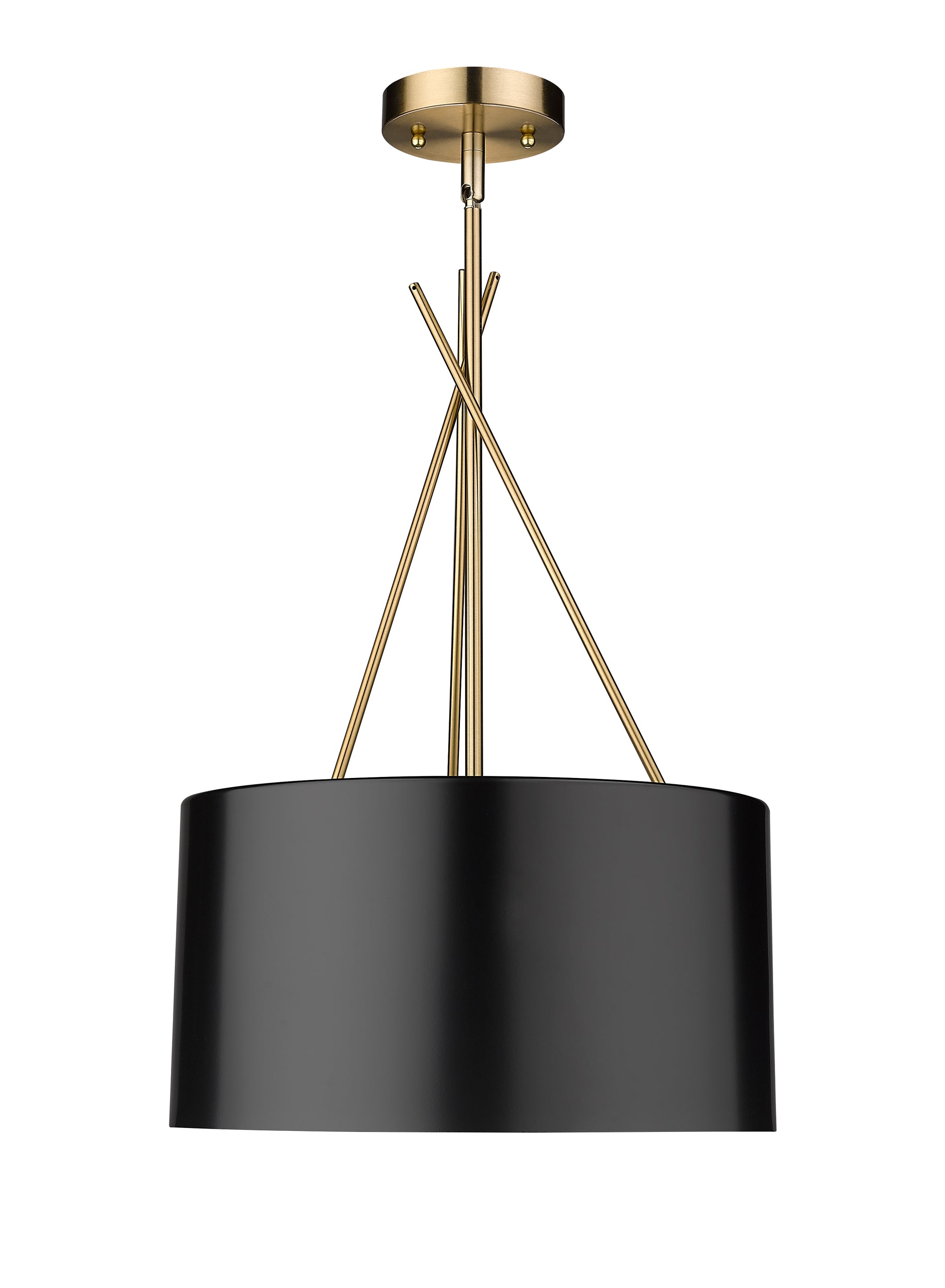 Twizzle Three Light Black Pendant-2