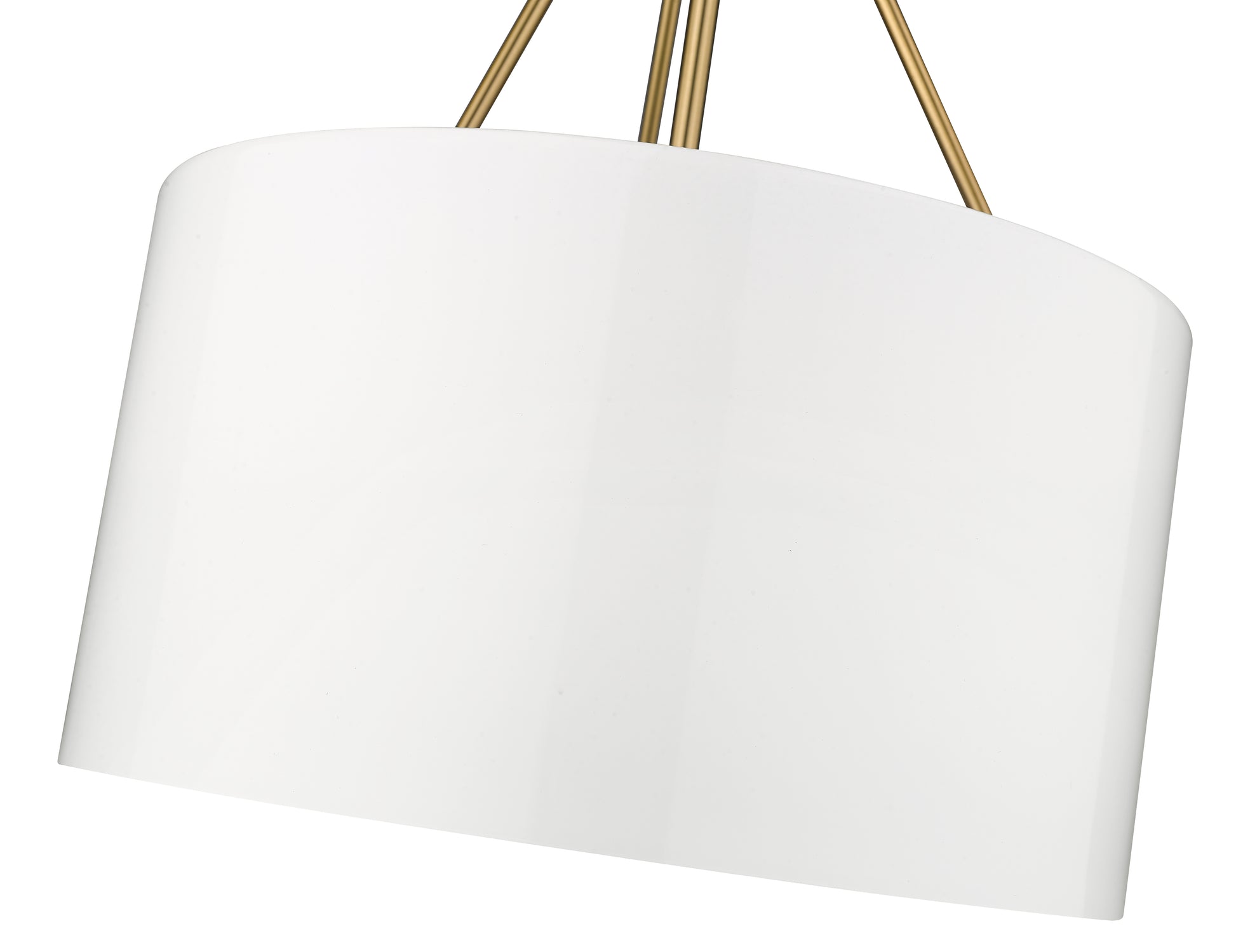 Twizzle Three Light White & Gold Pendant-3