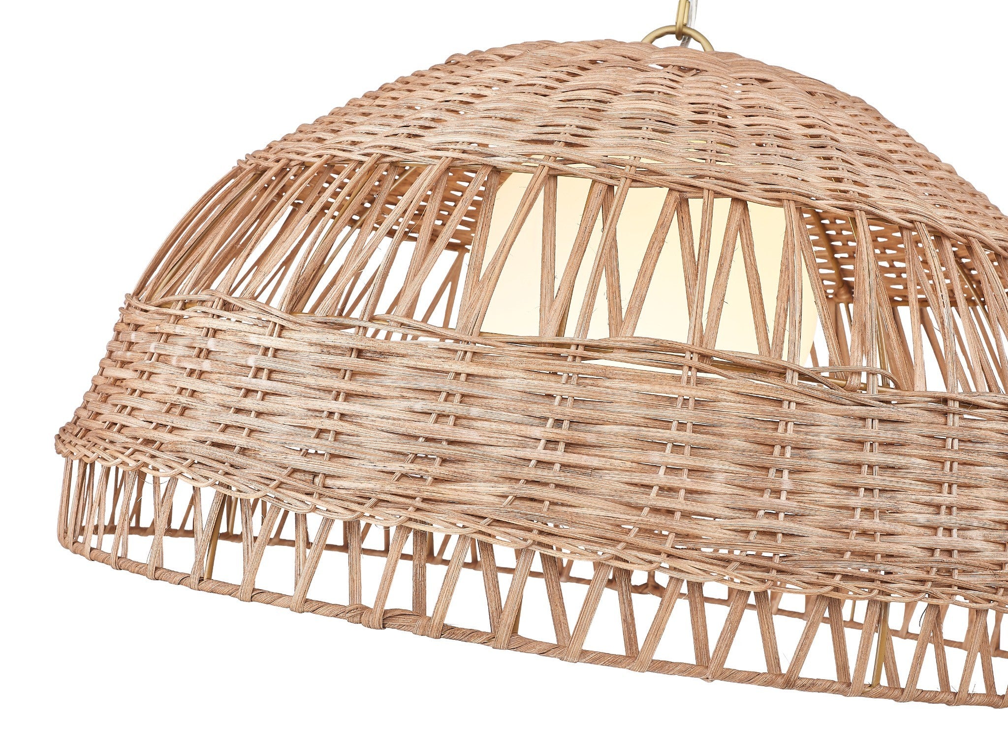 RIVA 1-Light Natural Rattan Pendant by Mirage Lighting-zoom-8