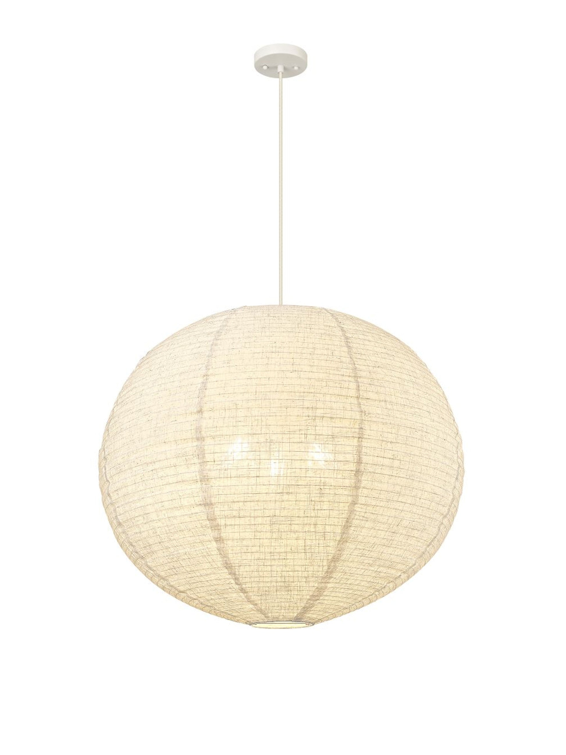 Oslo 30" 3-Light Linen Pendant-4