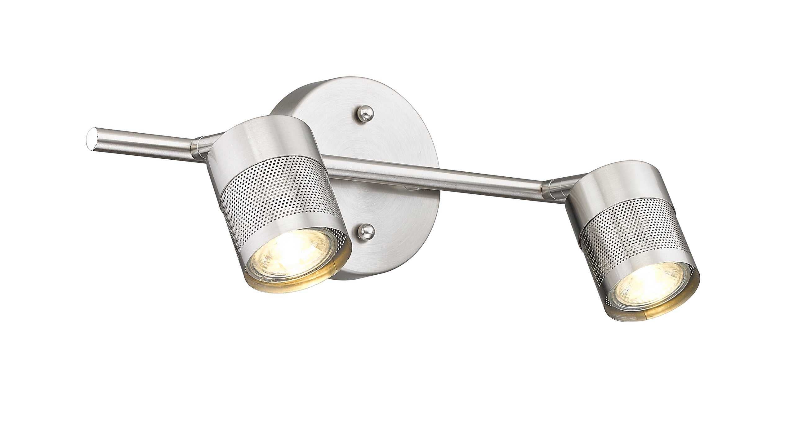 Peek Two Light Track in Brushed Nickel Mirage Lighting