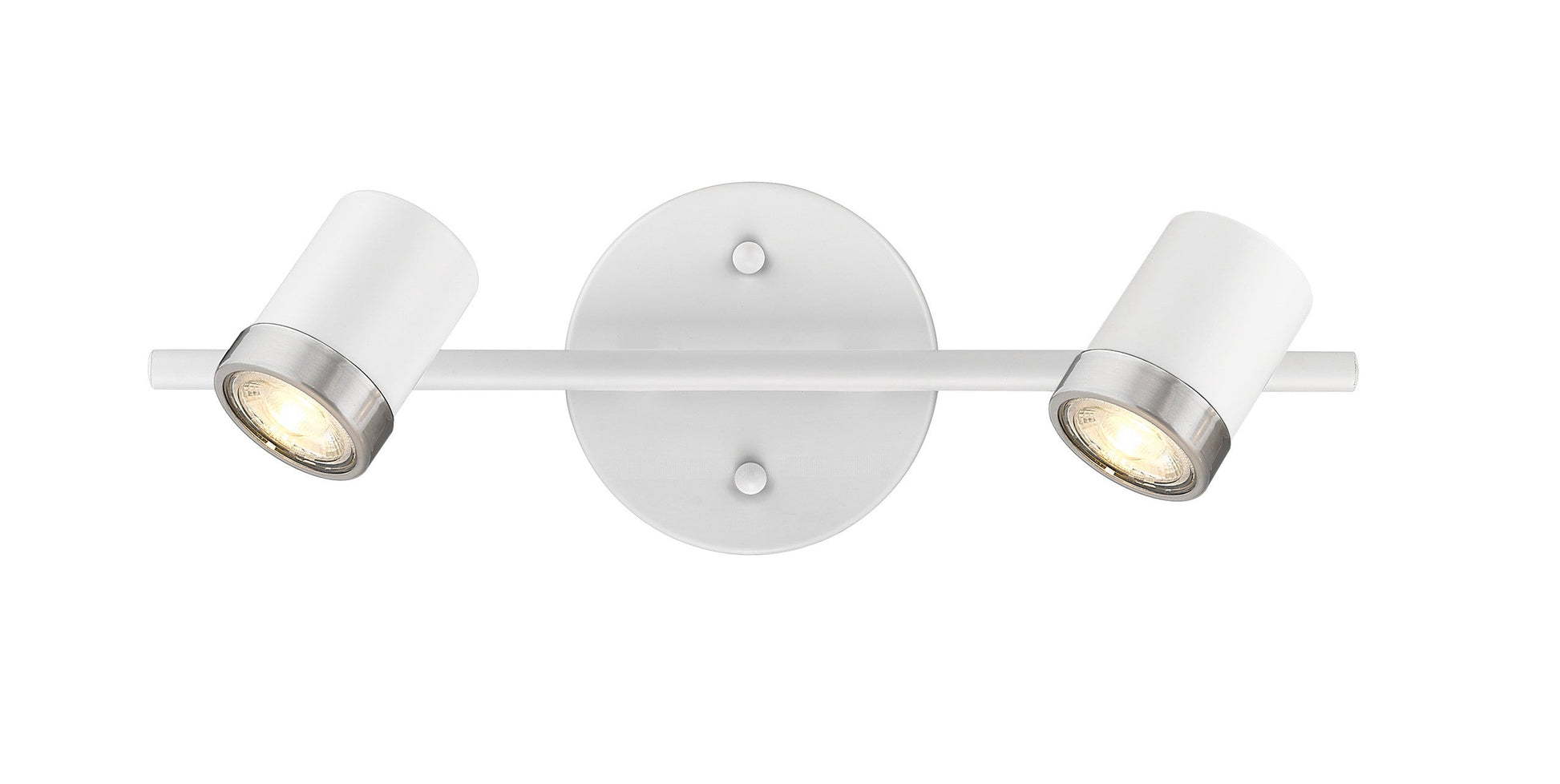 Spot-On Two Light Multi-Finish White Track Mirage Lighting