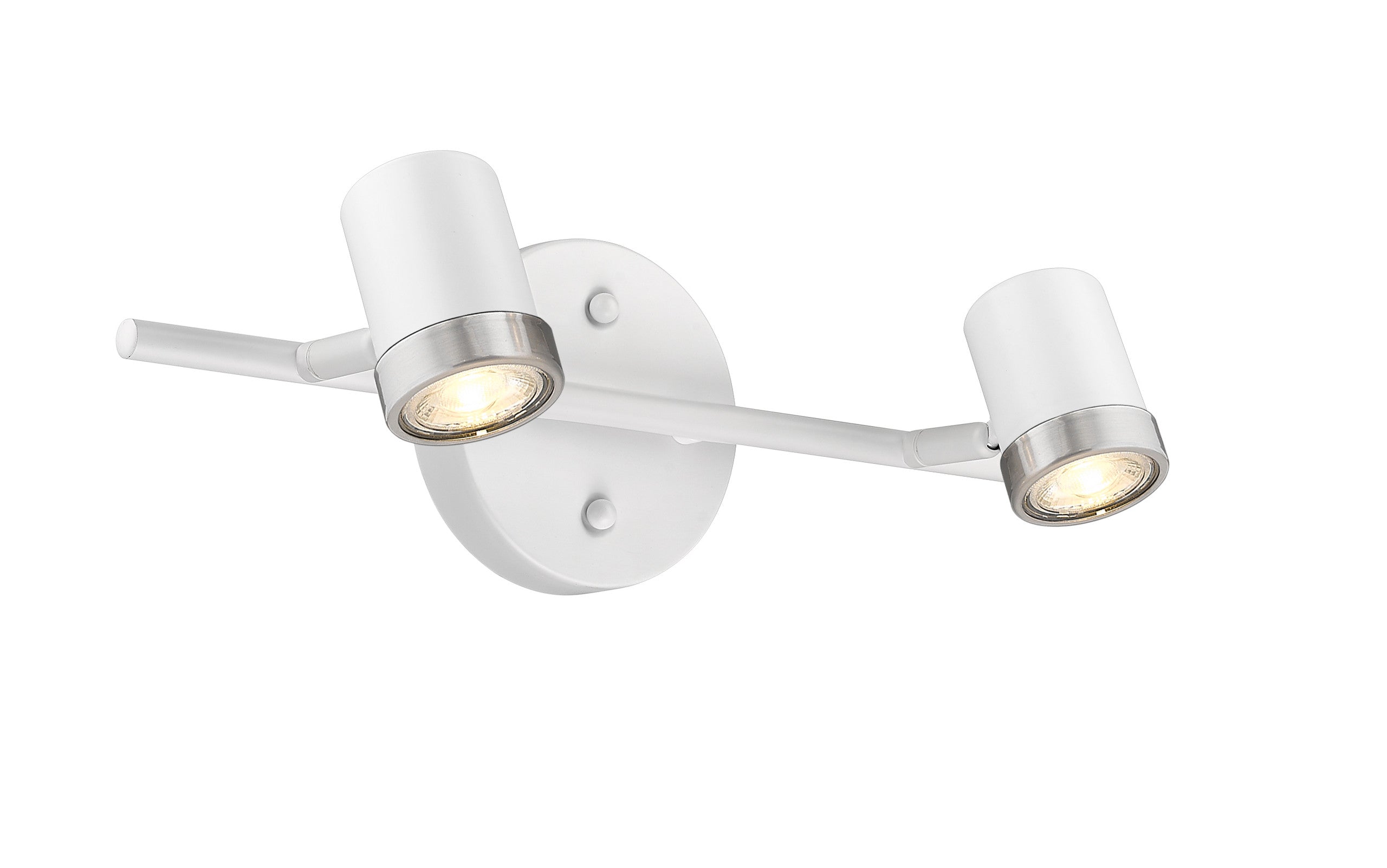 Spot-On Two Light Multi-Finish White Track Mirage Lighting