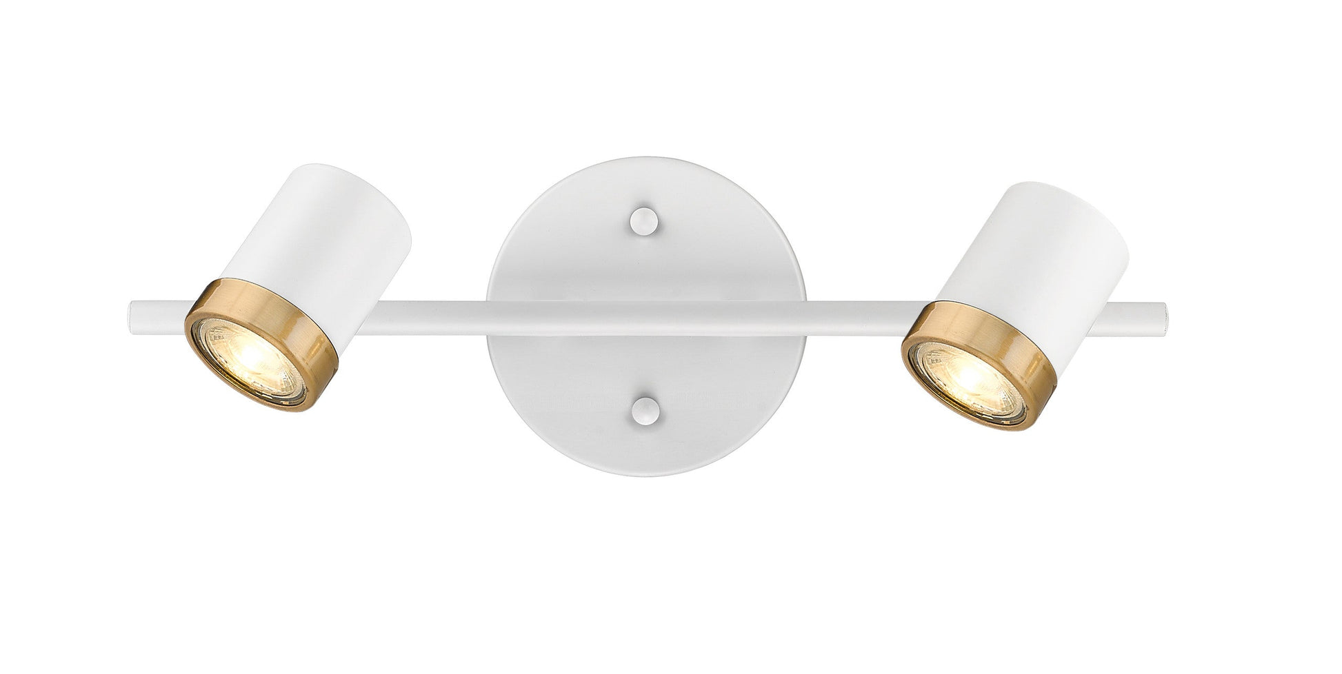 Spot-On Two Light Multi-Finish White Track Mirage Lighting