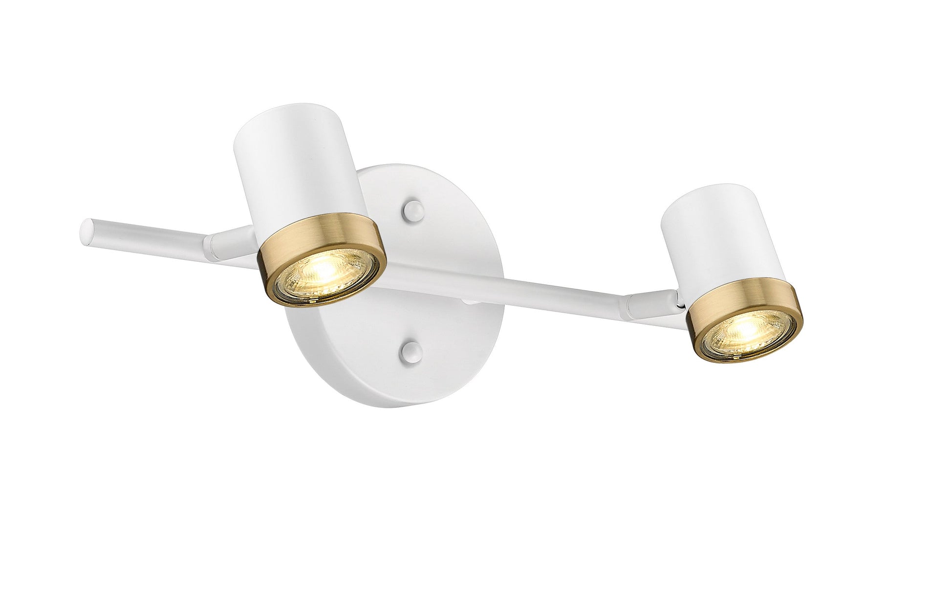 Spot-On Two Light Multi-Finish White Track Mirage Lighting