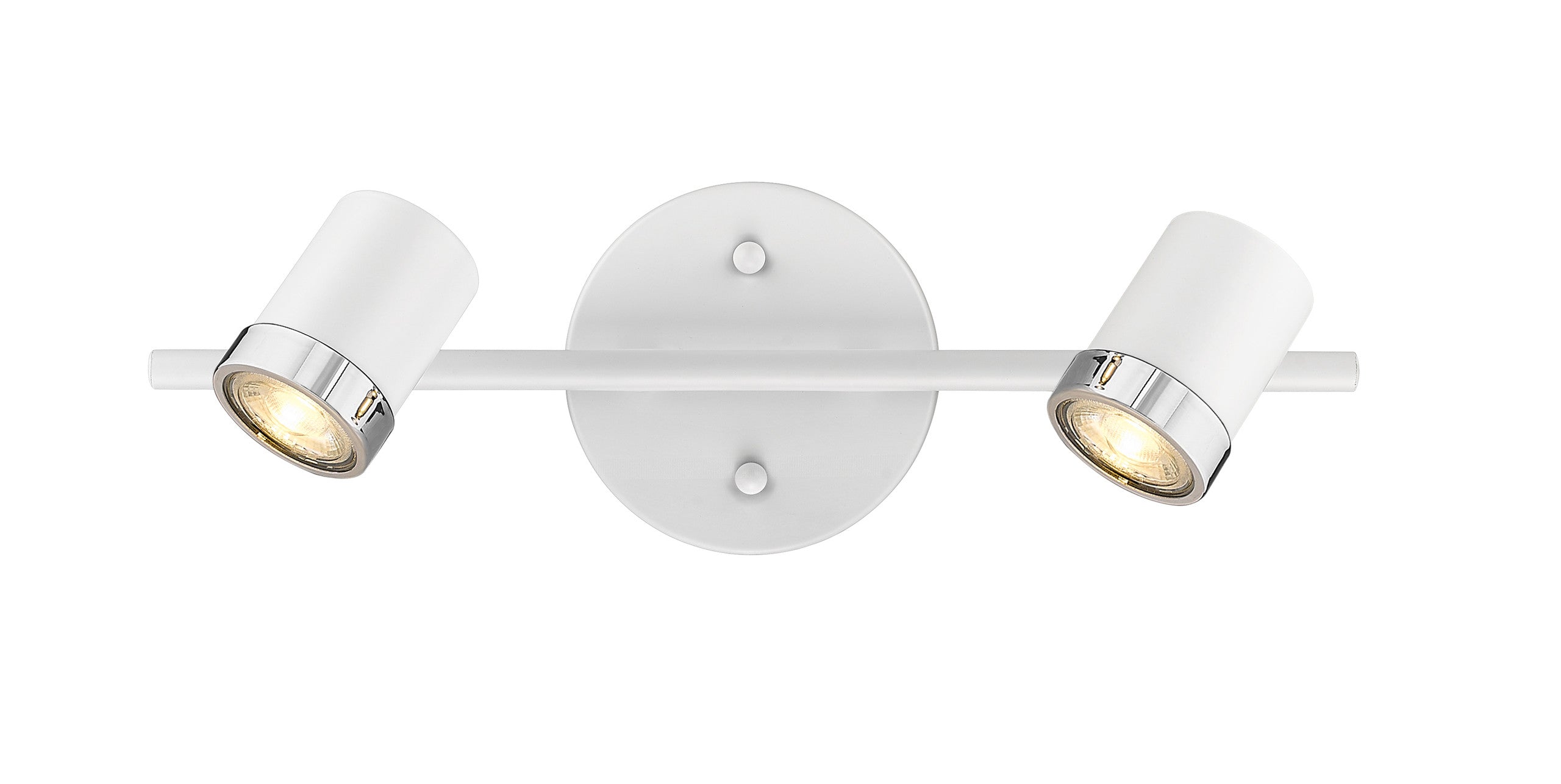 Spot-On Two Light Multi-Finish White Track Mirage Lighting