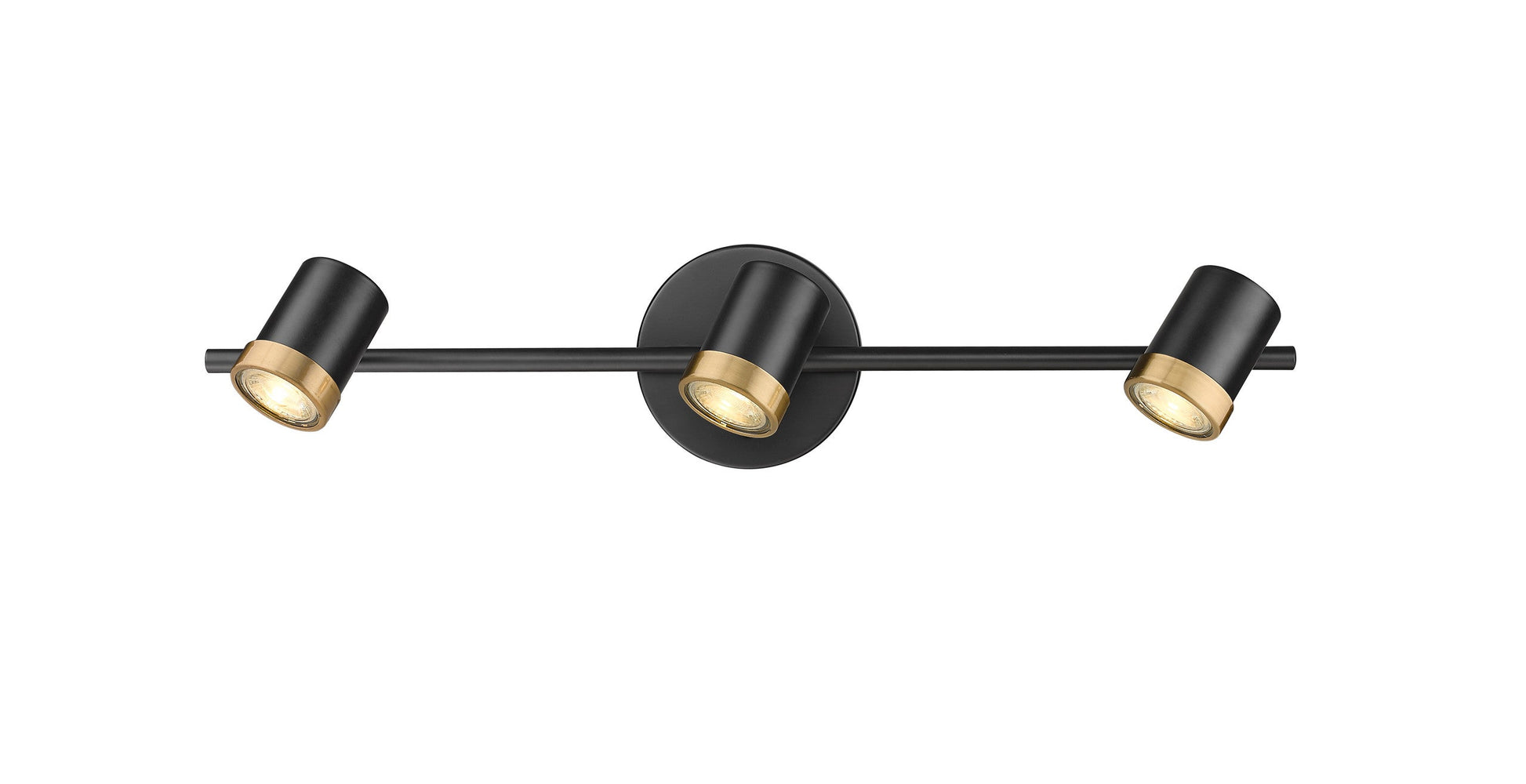 Spot-On Three Light Multi-Finish Black Track Mirage Lighting