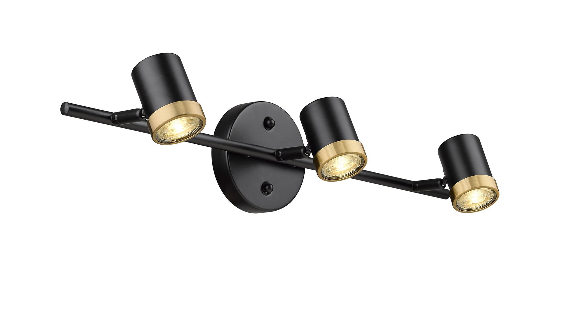 Spot-On Three Light Multi-Finish Black Track Mirage Lighting