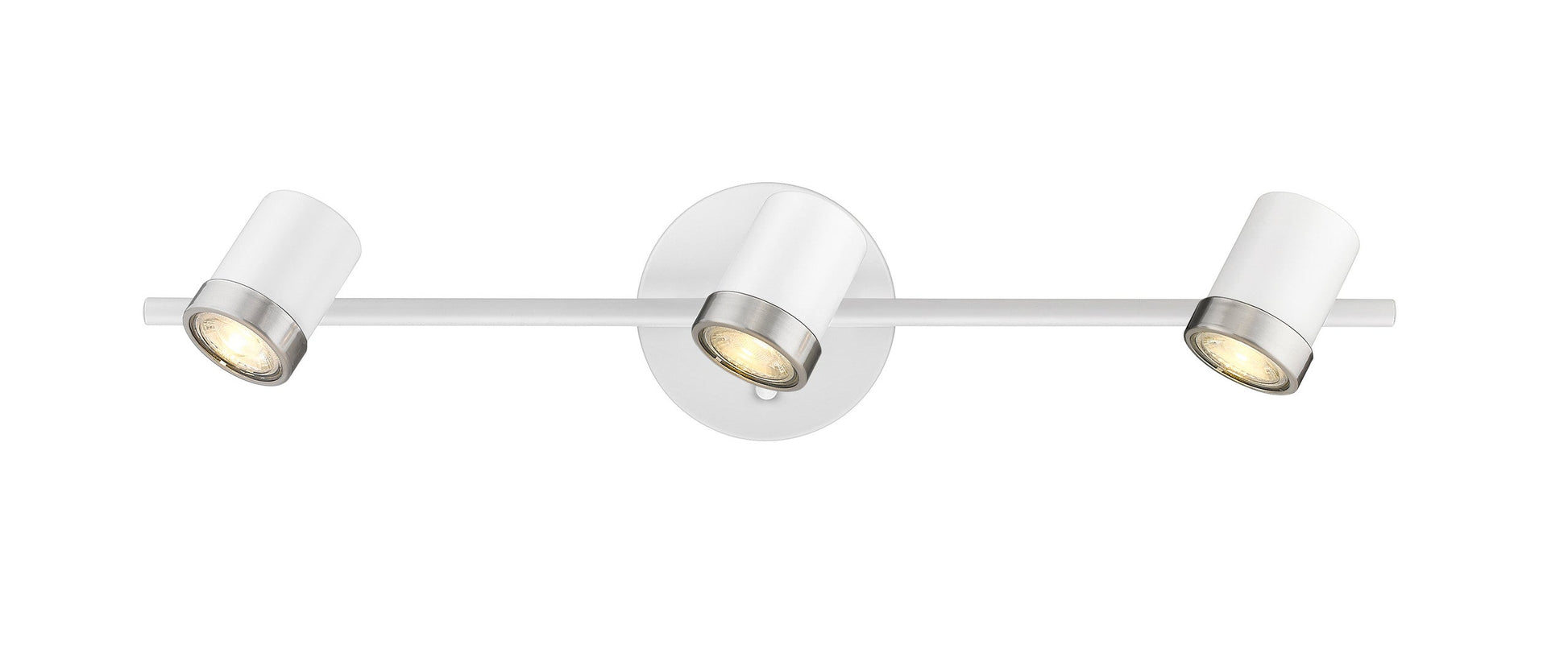 Spot-On Three Light Multi-Finish White Track Mirage Lighting