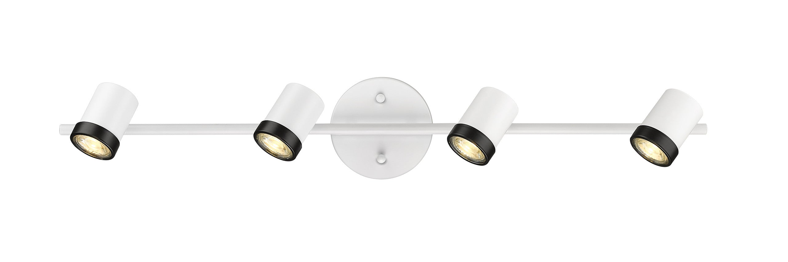 Spot-On Four Light Multi-Finish White Track Mirage Lighting