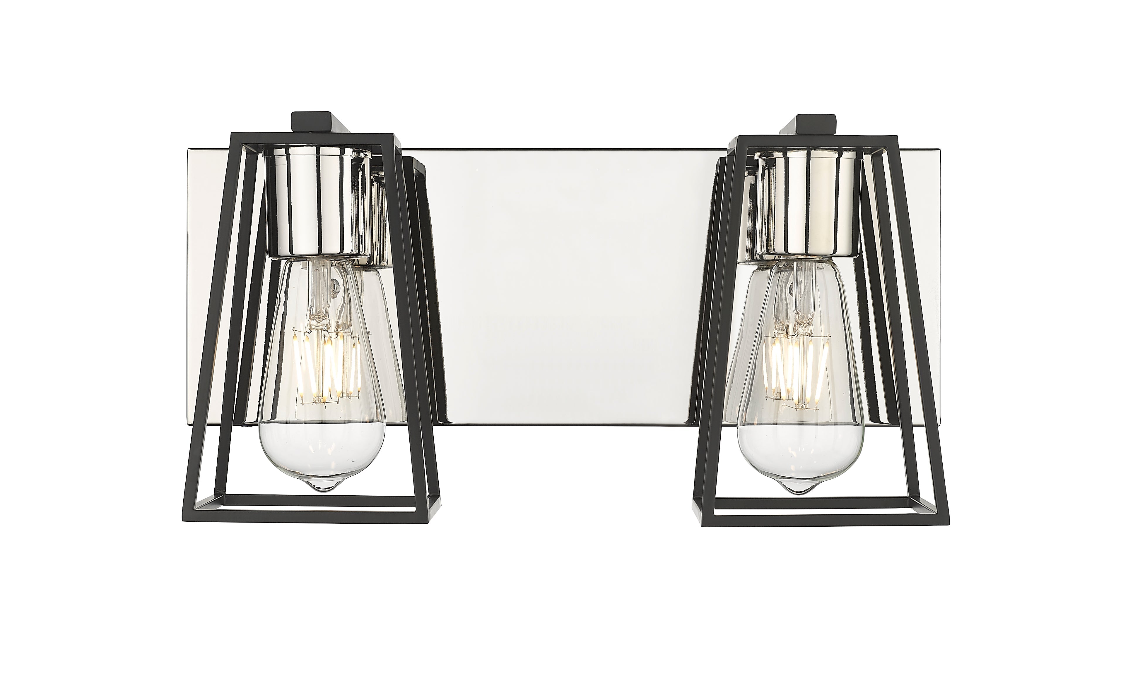 Open 2-Light Bathroom Vanity Light